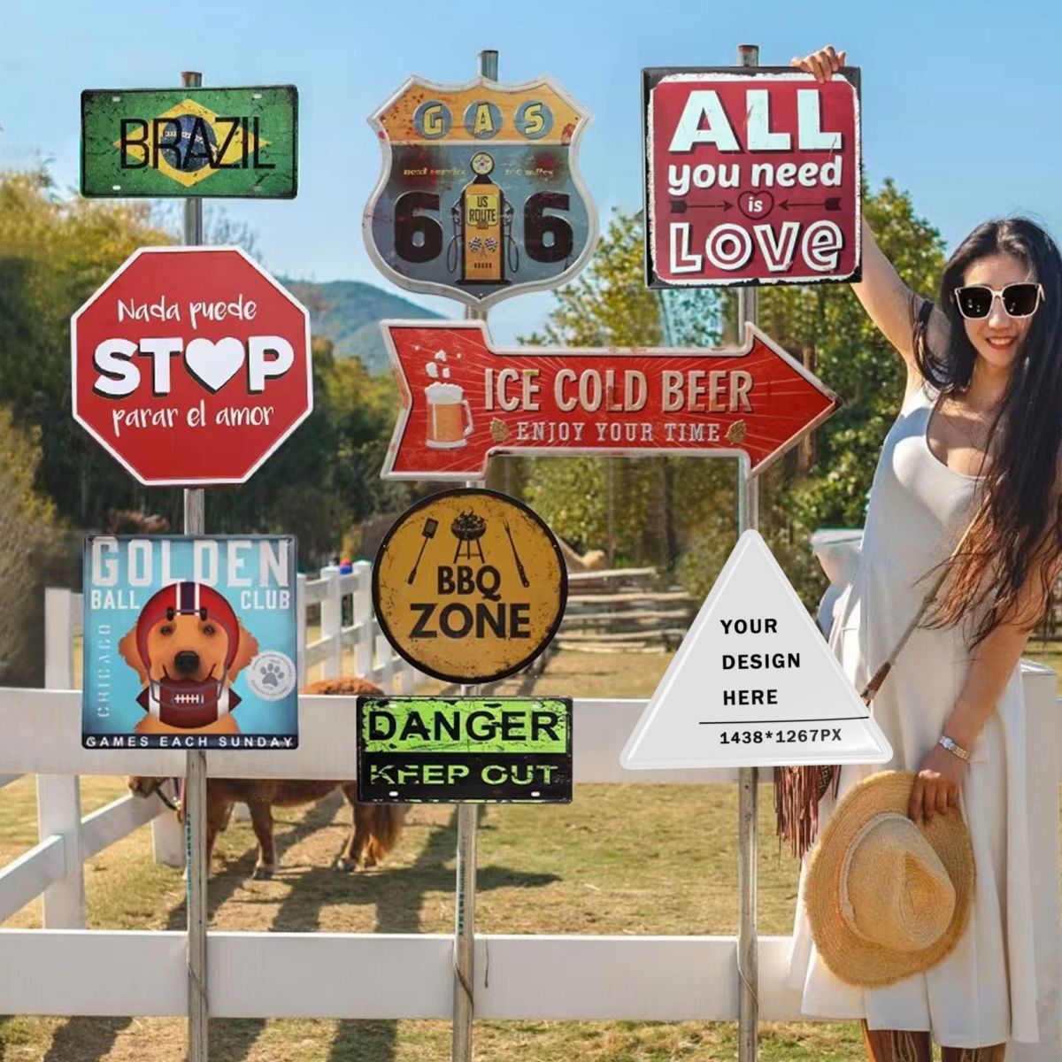 Personalized Tinplate Sign Decor -POD