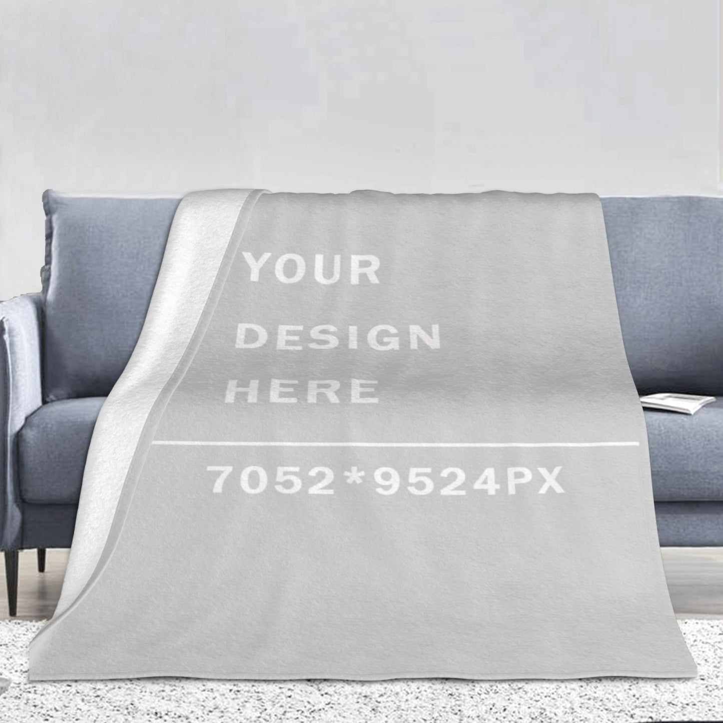 Custom Flannel Blanket -66×90in (vertical styles)-POD