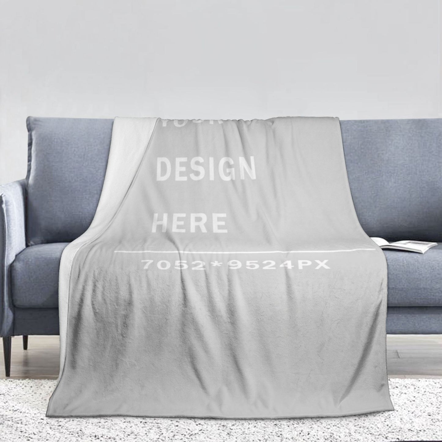 Custom Flannel Blanket -66×90in (vertical styles)-POD