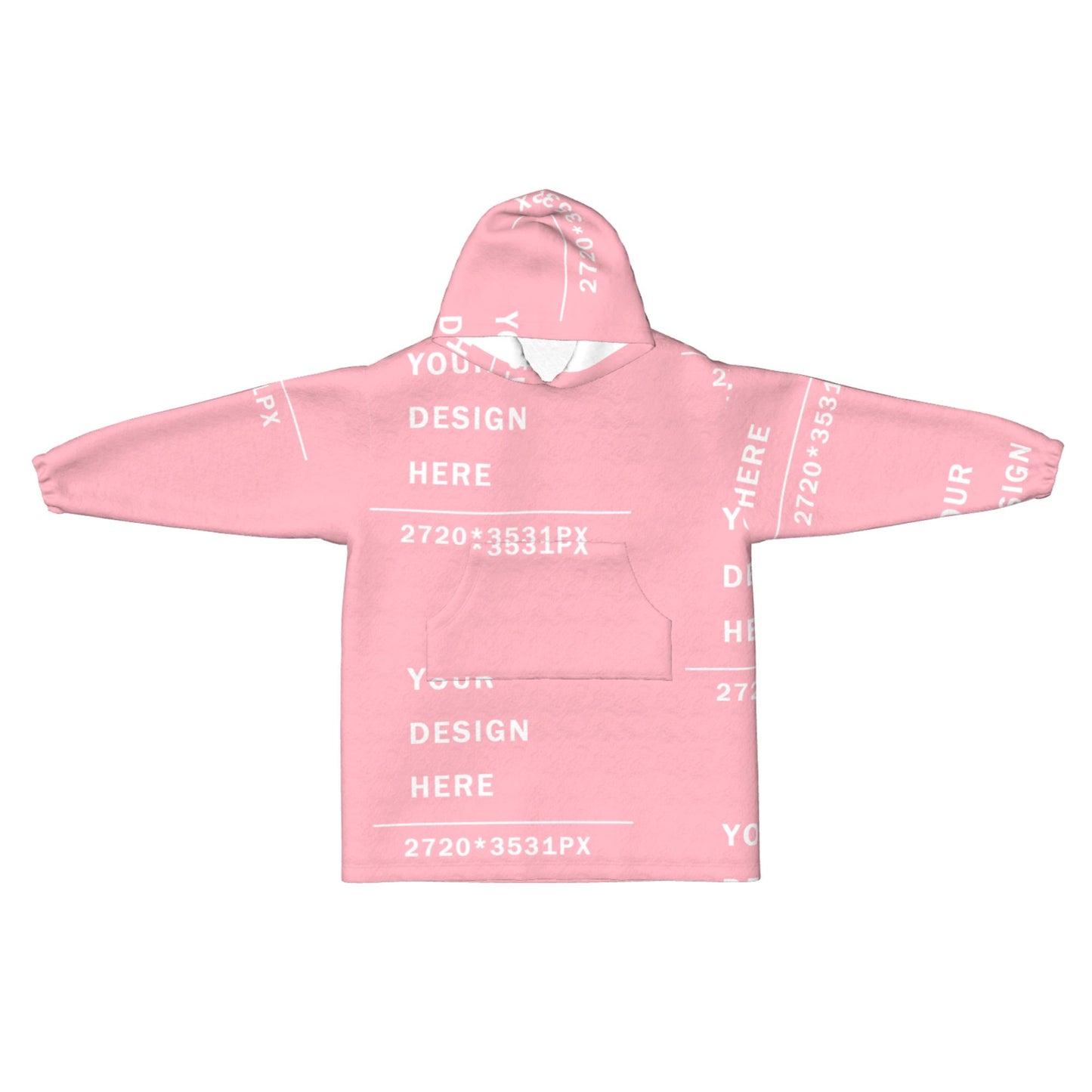 Custom flannel Blanket Hoodie (Kids) -POD