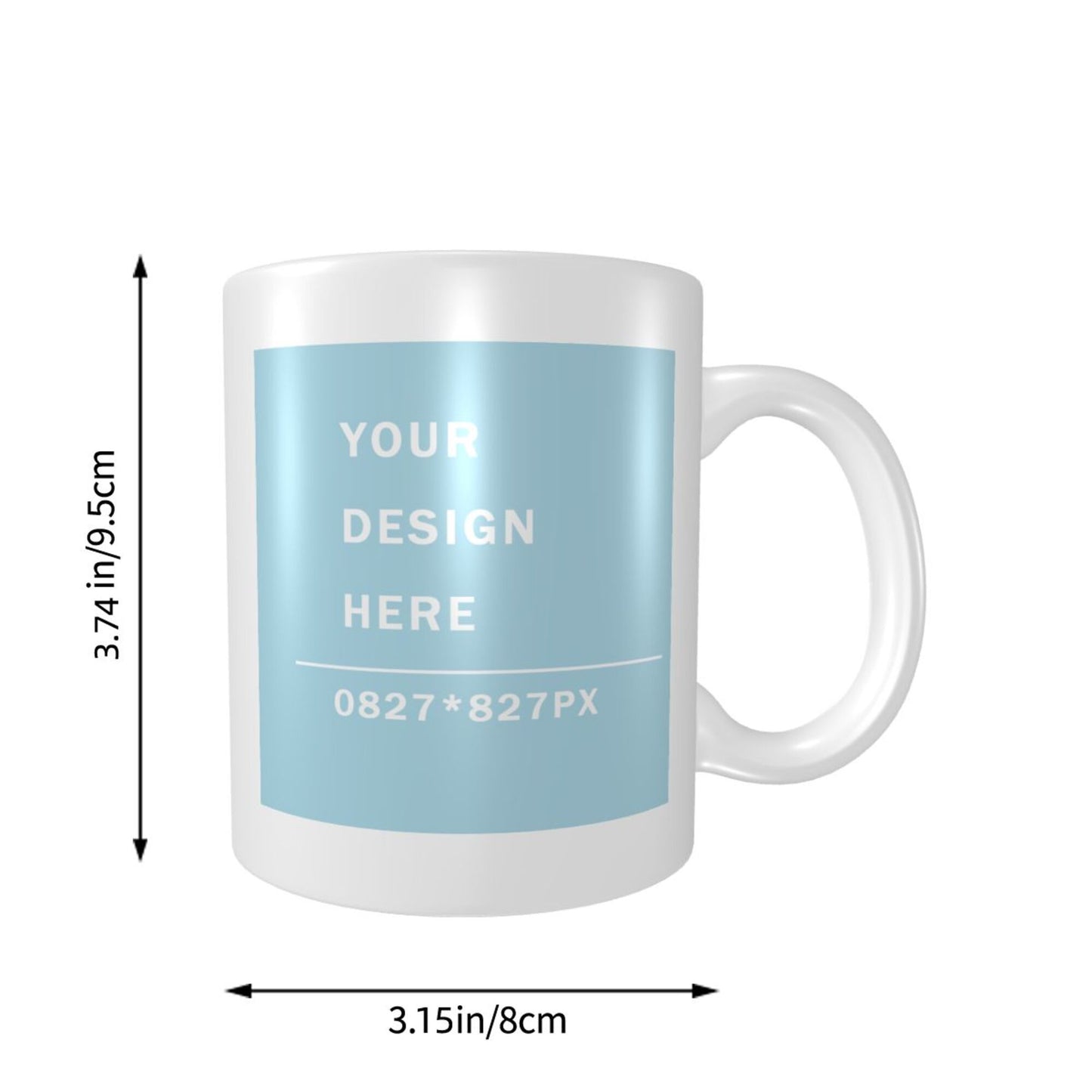 Design your Mug - White Ceramic Mug -Two Side Printed