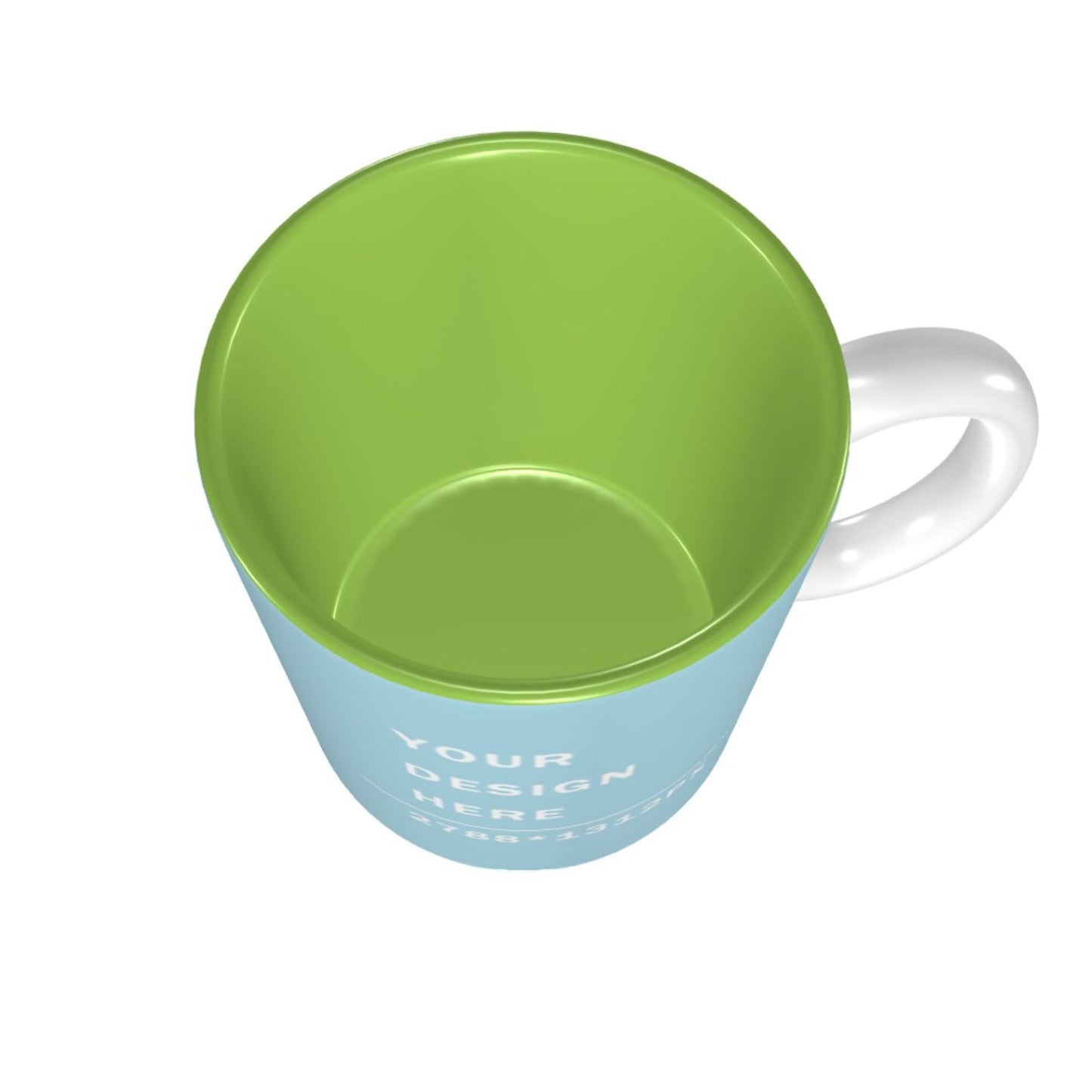 Design your Mug -Inner Color Ceramic Mug-Surface around Printed
