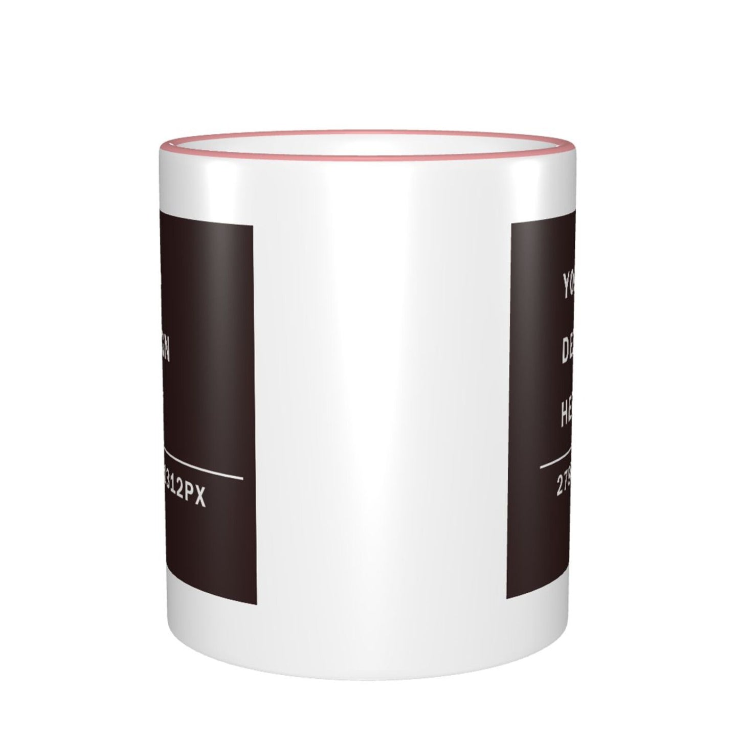 Design your Mug -Colored Edge Ceramic Mug-Two Side Printed