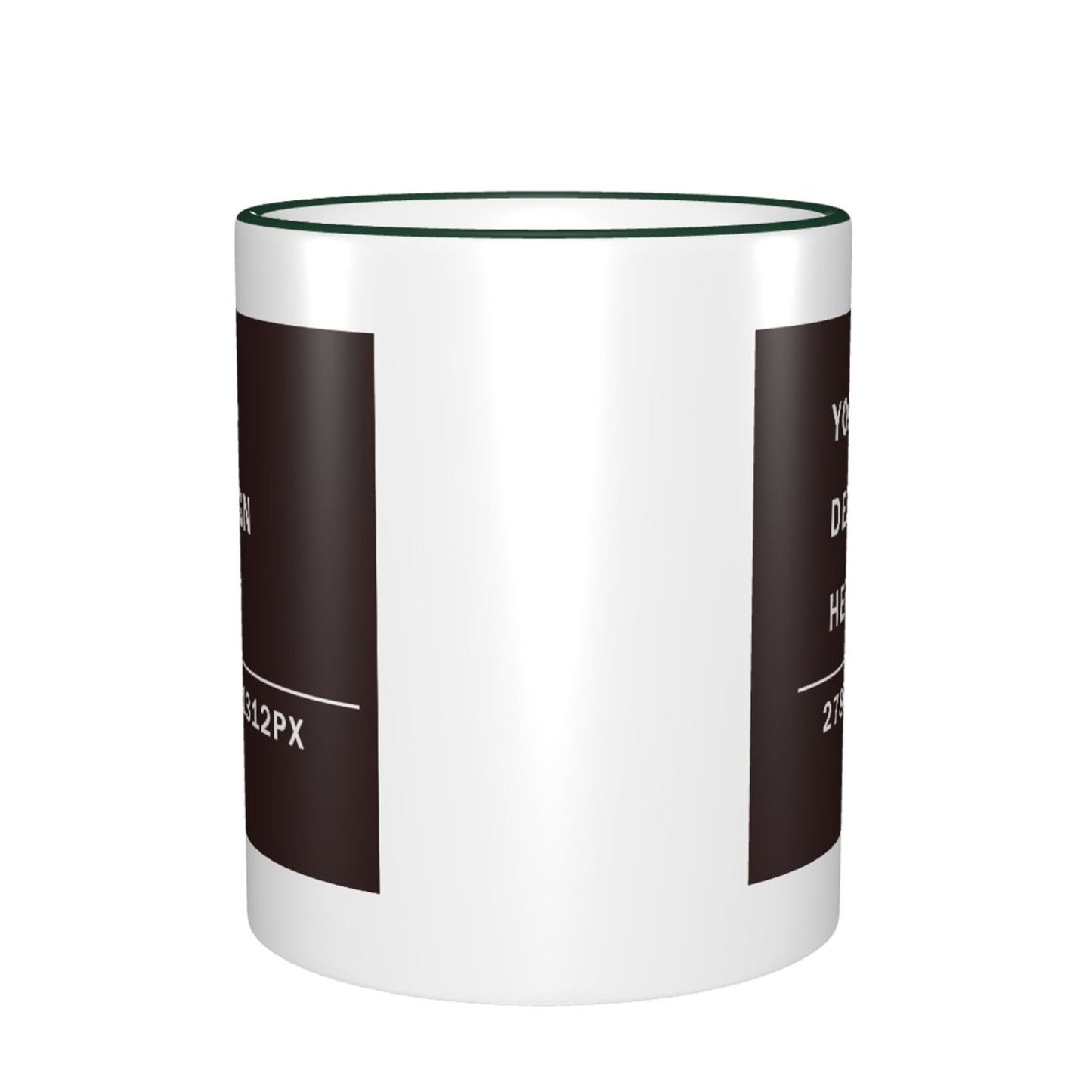 Design your Mug -Colored Edge Ceramic Mug-Two Side Printed