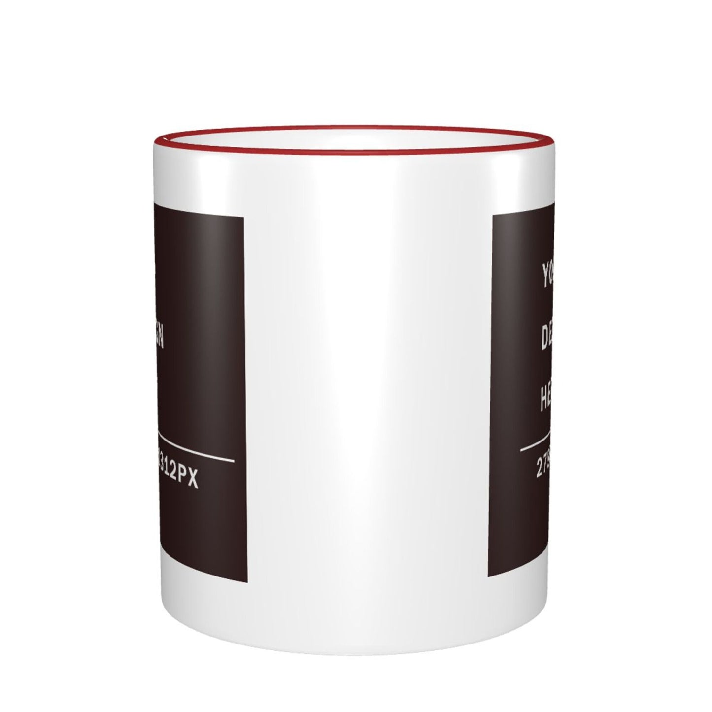 Design your Mug -Colored Edge Ceramic Mug-Two Side Printed