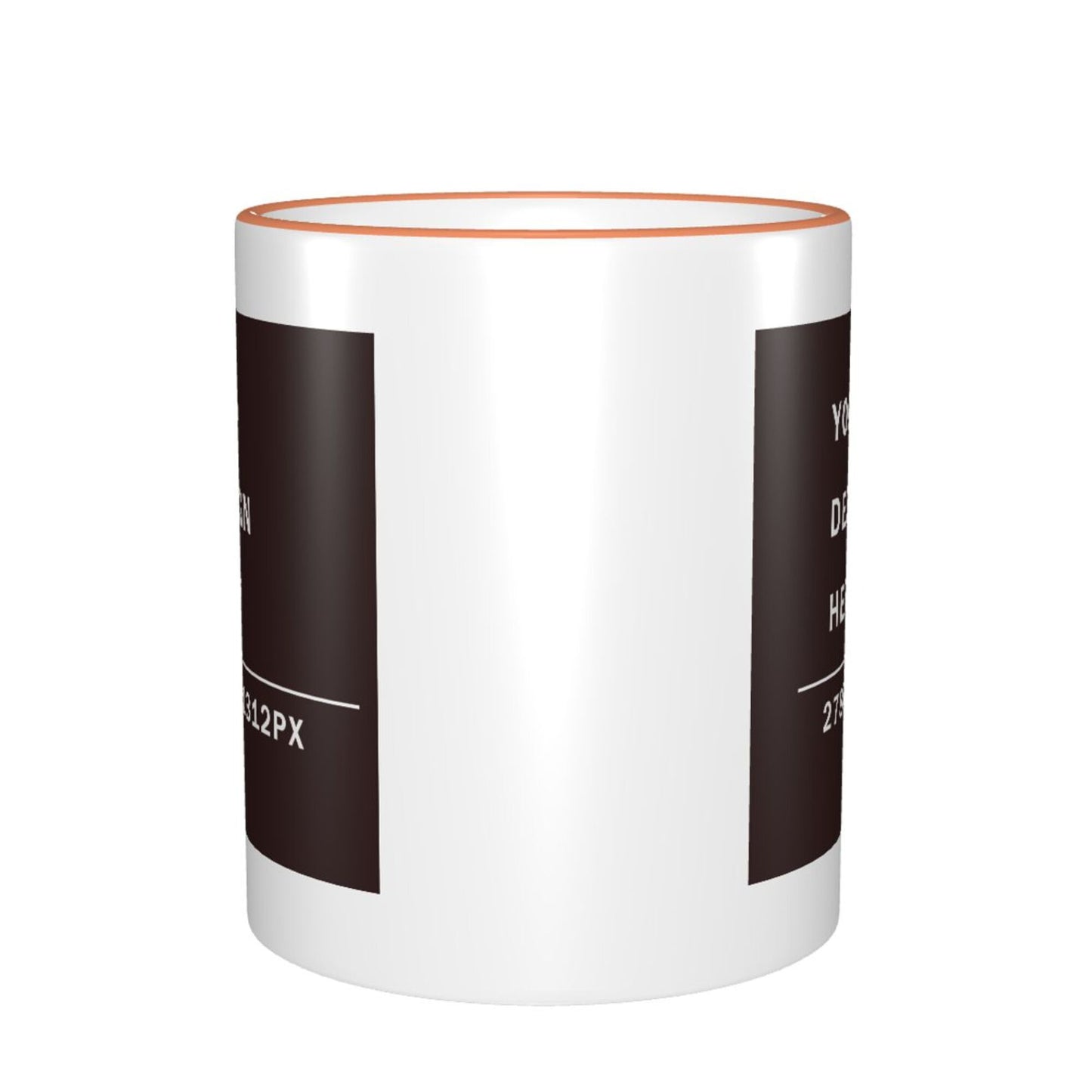 Design your Mug -Colored Edge Ceramic Mug-Two Side Printed