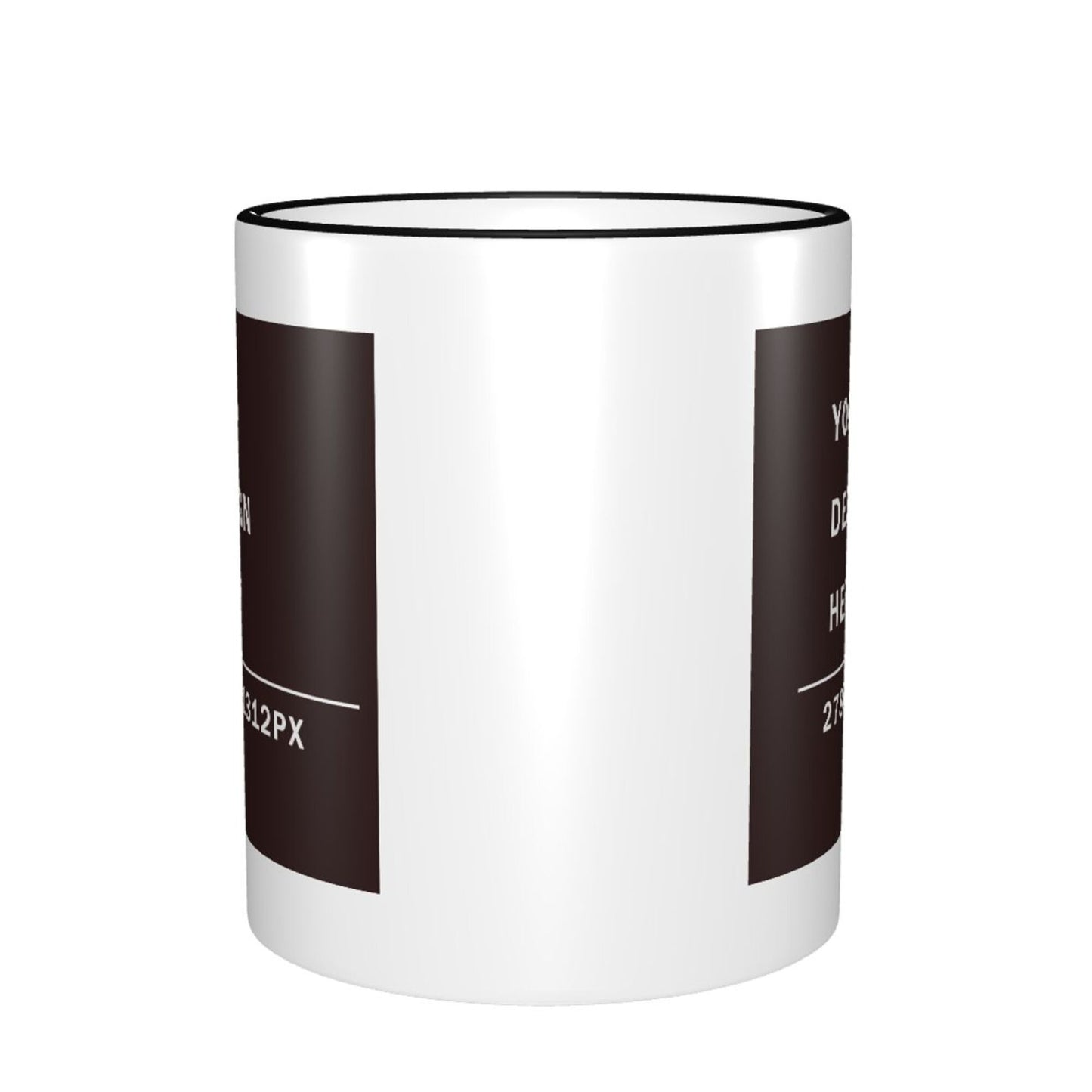 Design your Mug -Colored Edge Ceramic Mug-Two Side Printed