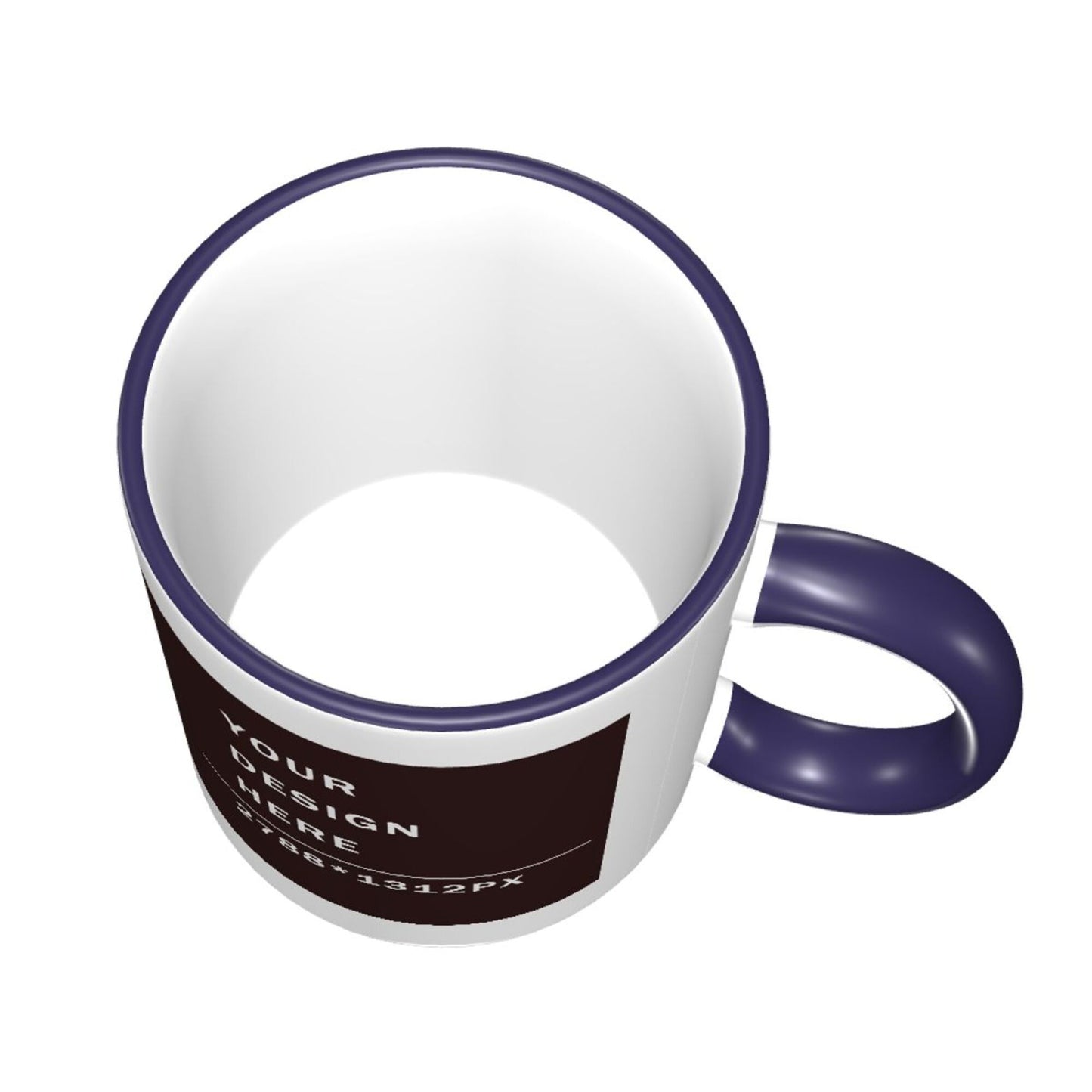 Design your Mug -Colored Edge Ceramic Mug-Two Side Printed