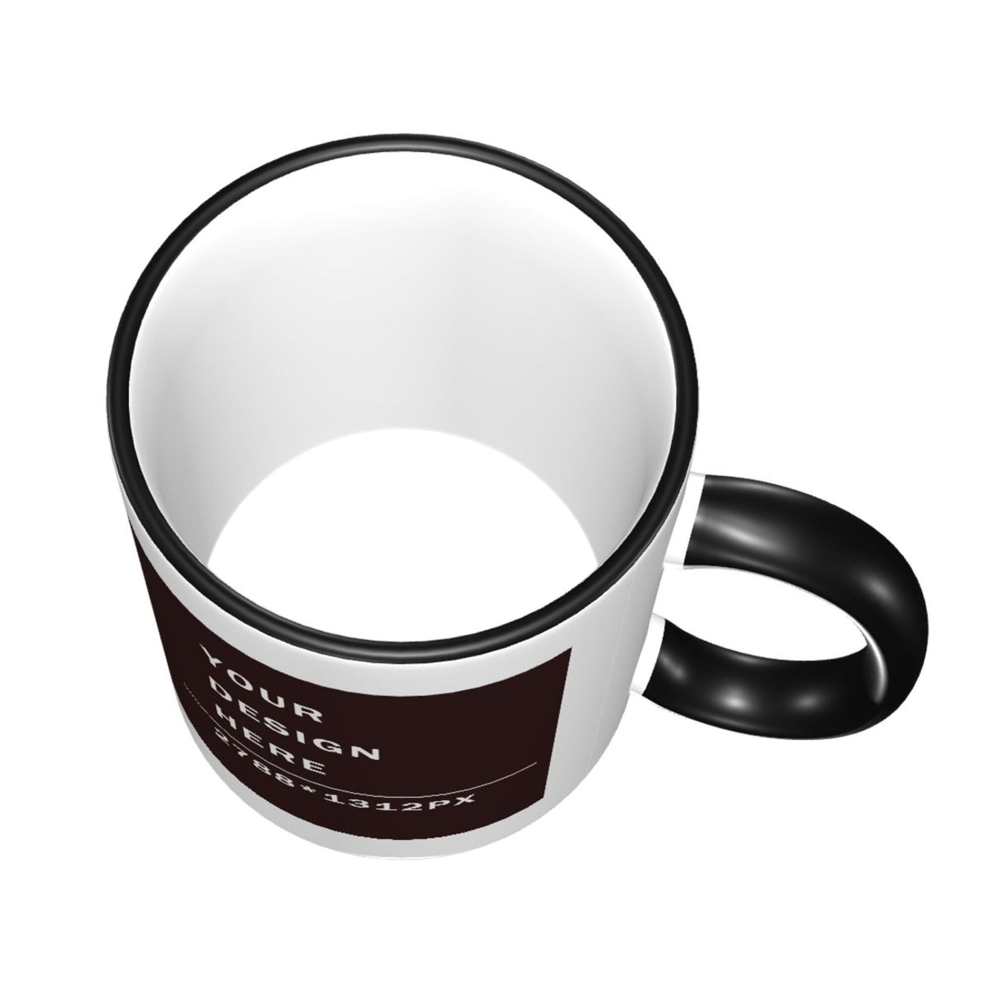 Design your Mug -Colored Edge Ceramic Mug-Two Side Printed