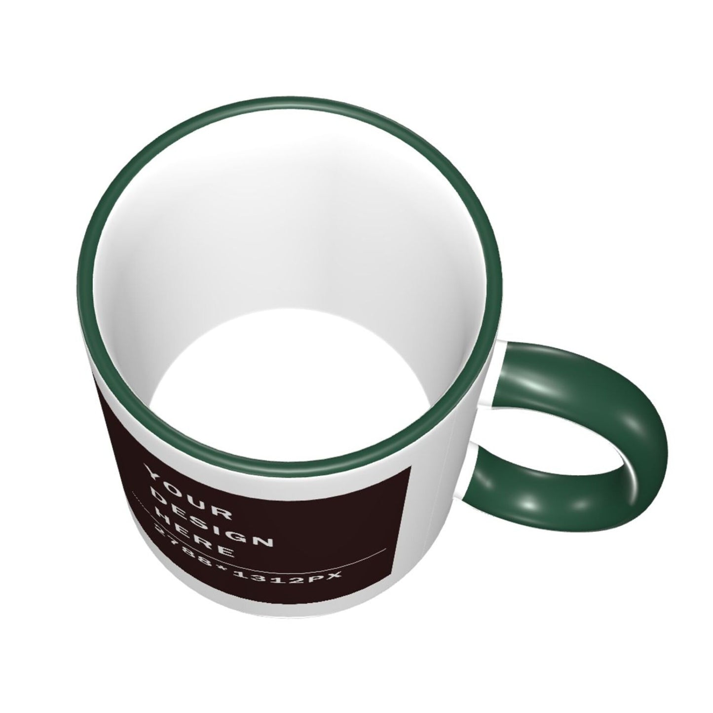 Design your Mug -Colored Edge Ceramic Mug-Two Side Printed