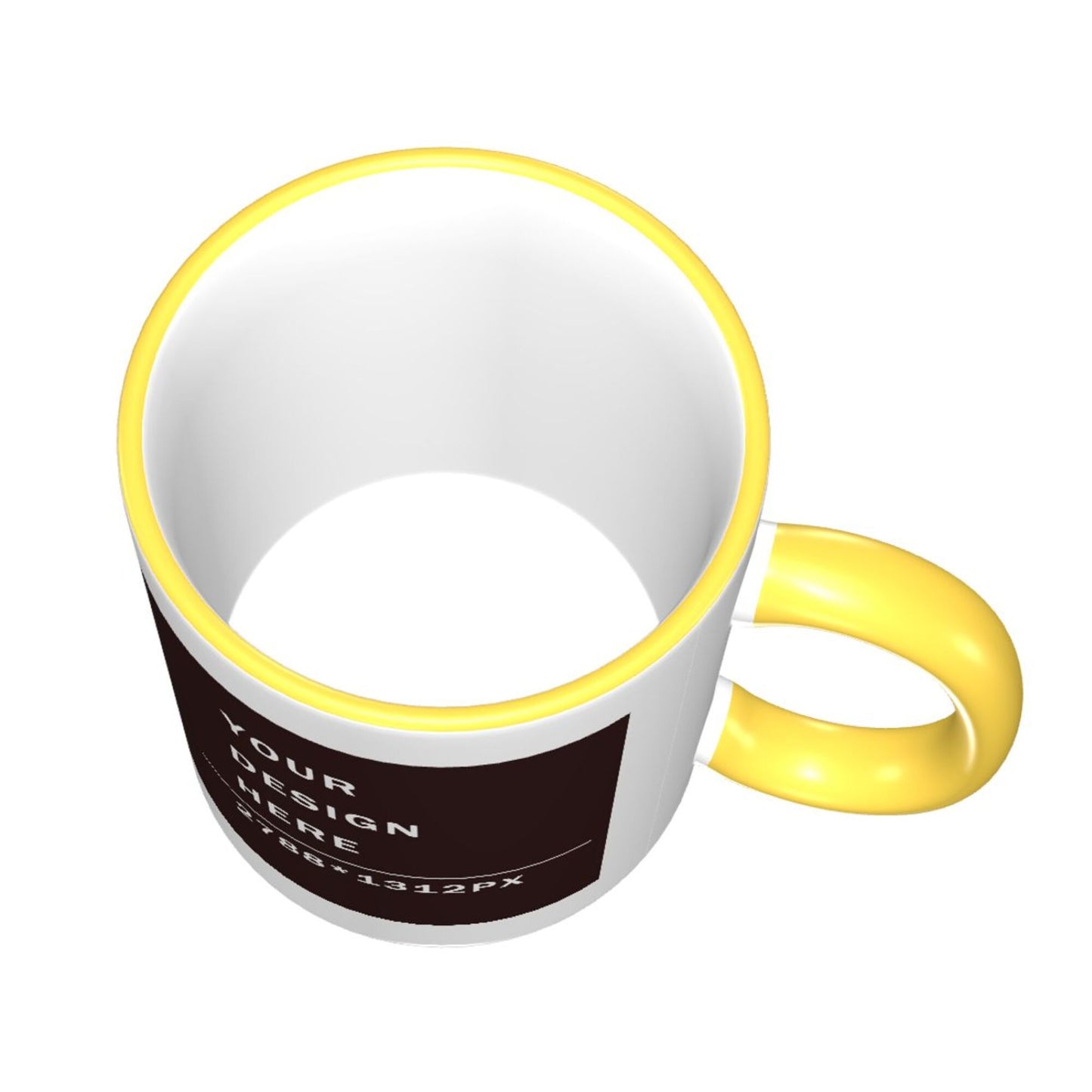 Design your Mug -Colored Edge Ceramic Mug-Two Side Printed