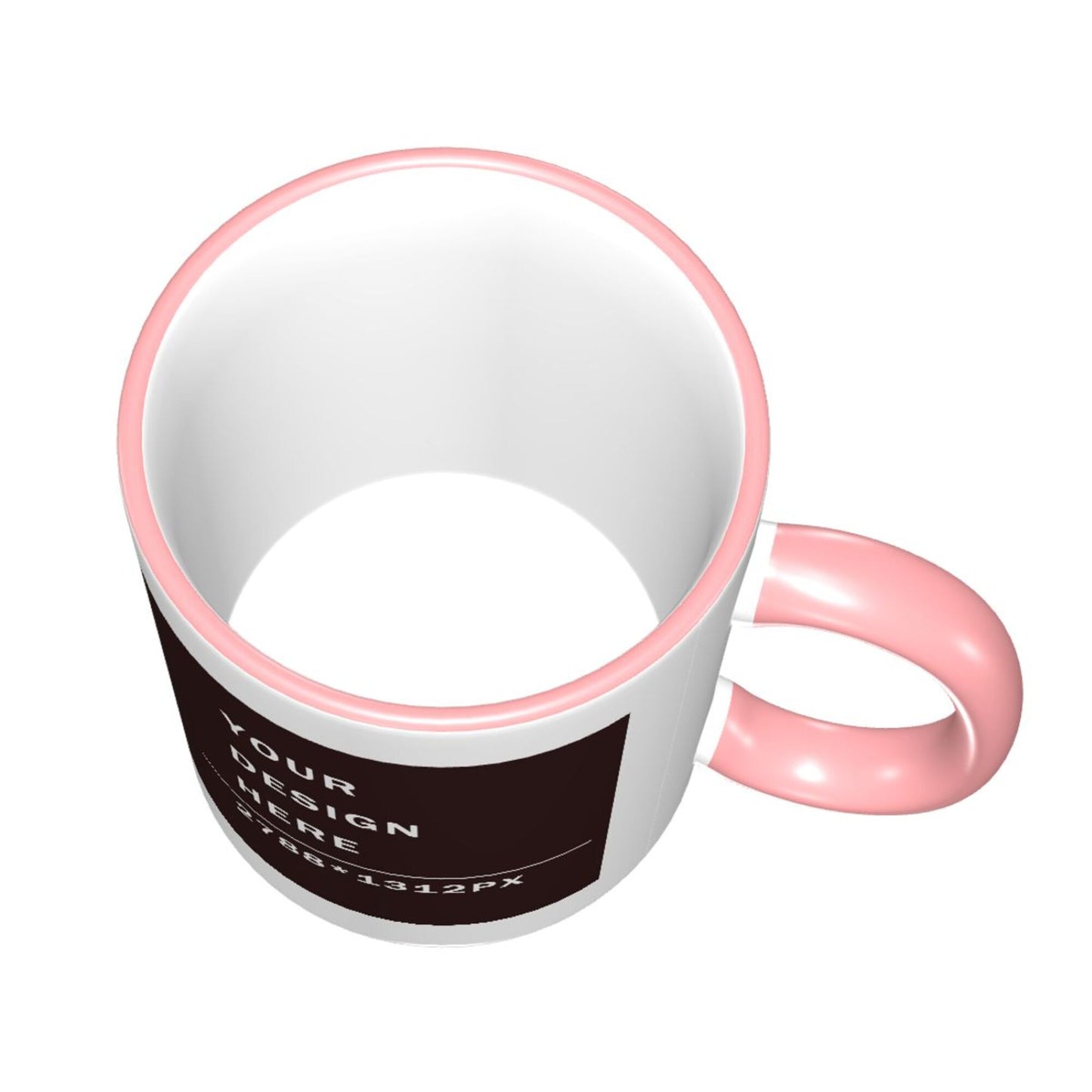 Design your Mug -Colored Edge Ceramic Mug-Two Side Printed
