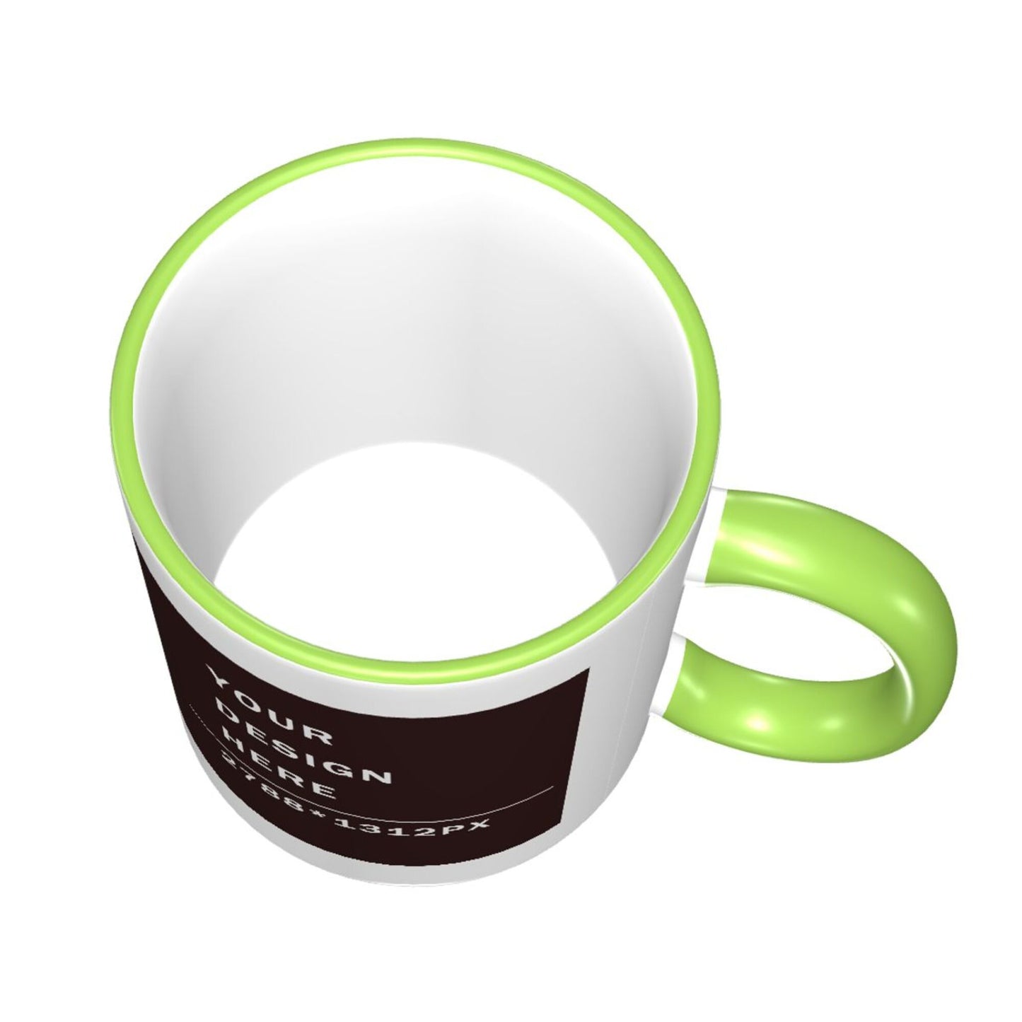 Design your Mug -Colored Edge Ceramic Mug-Two Side Printed
