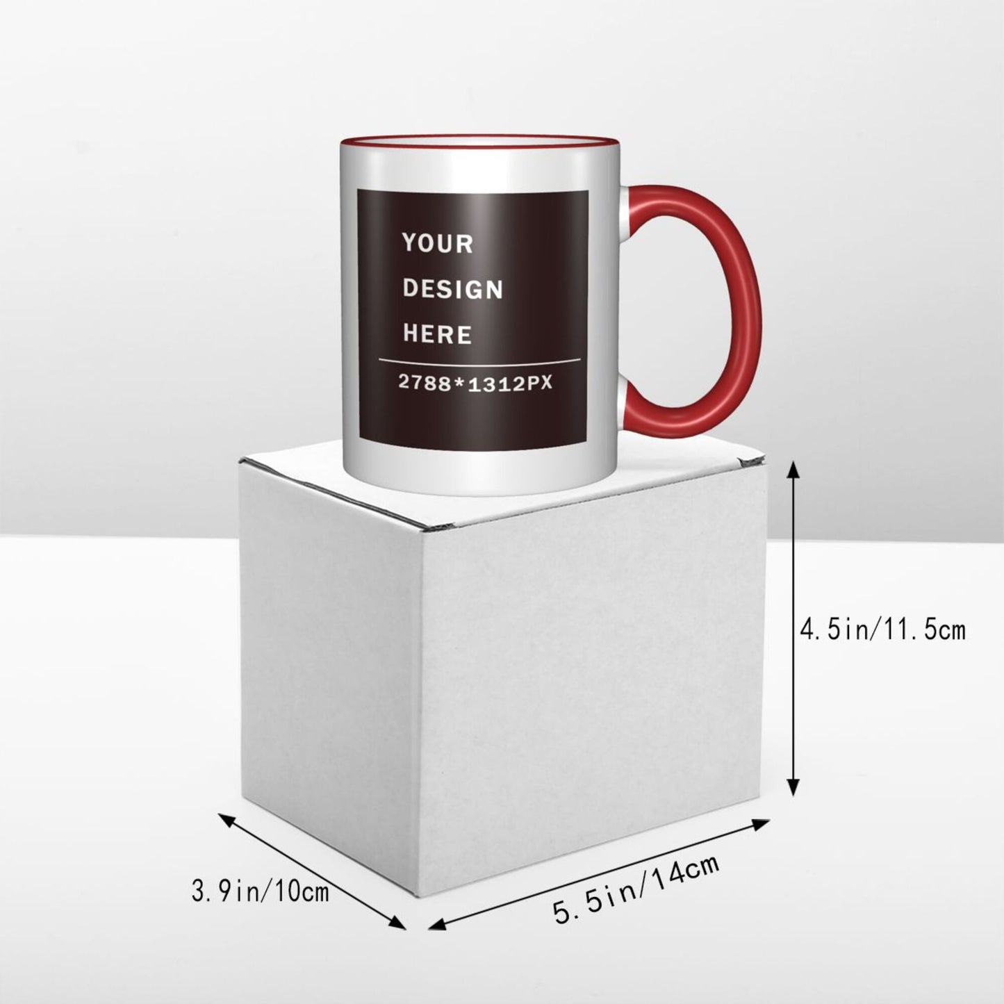 Design your Mug -Colored Edge Ceramic Mug-Two Side Printed