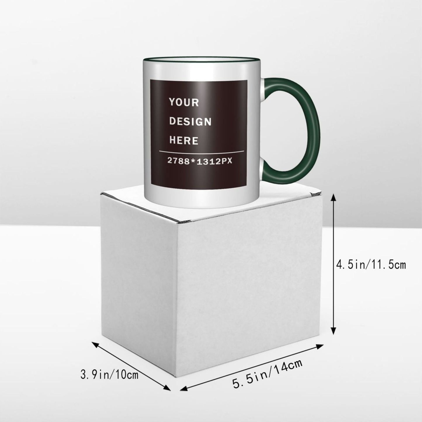 Design your Mug -Colored Edge Ceramic Mug-Two Side Printed