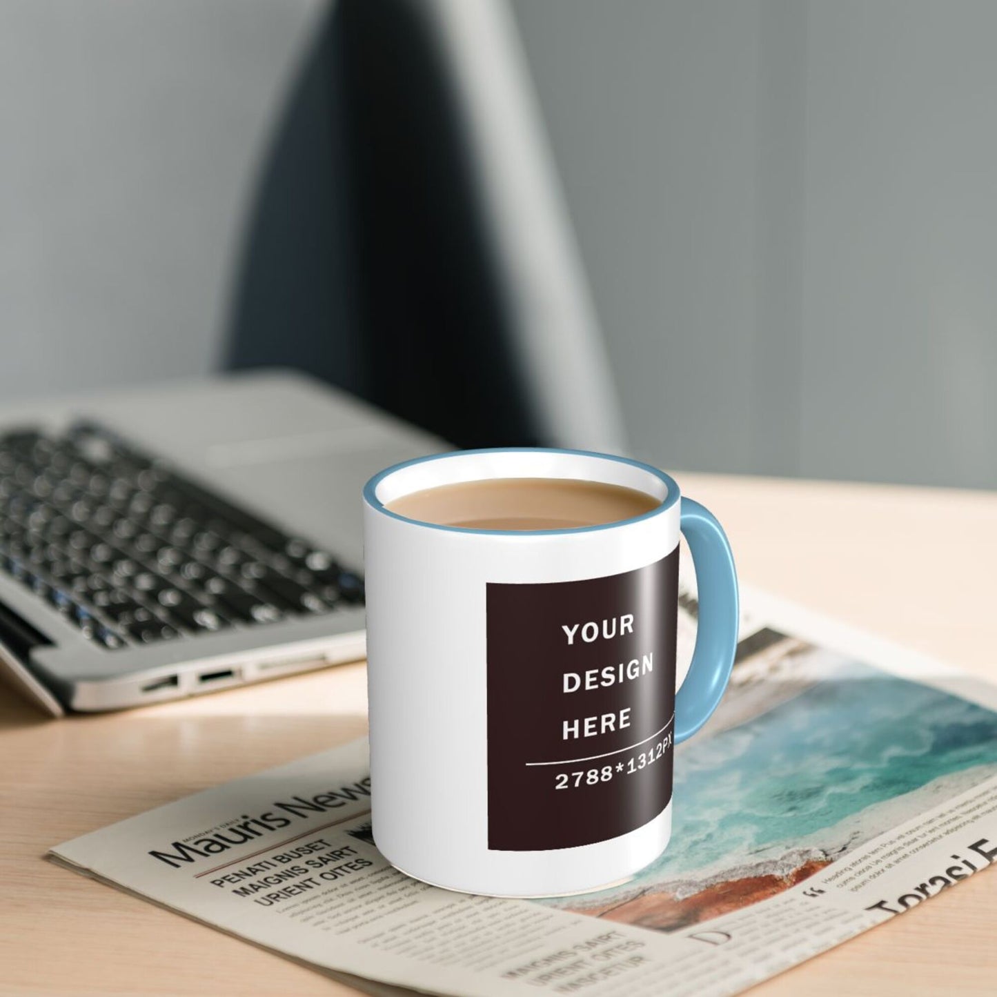 Design your Mug -Colored Edge Ceramic Mug-Two Side Printed
