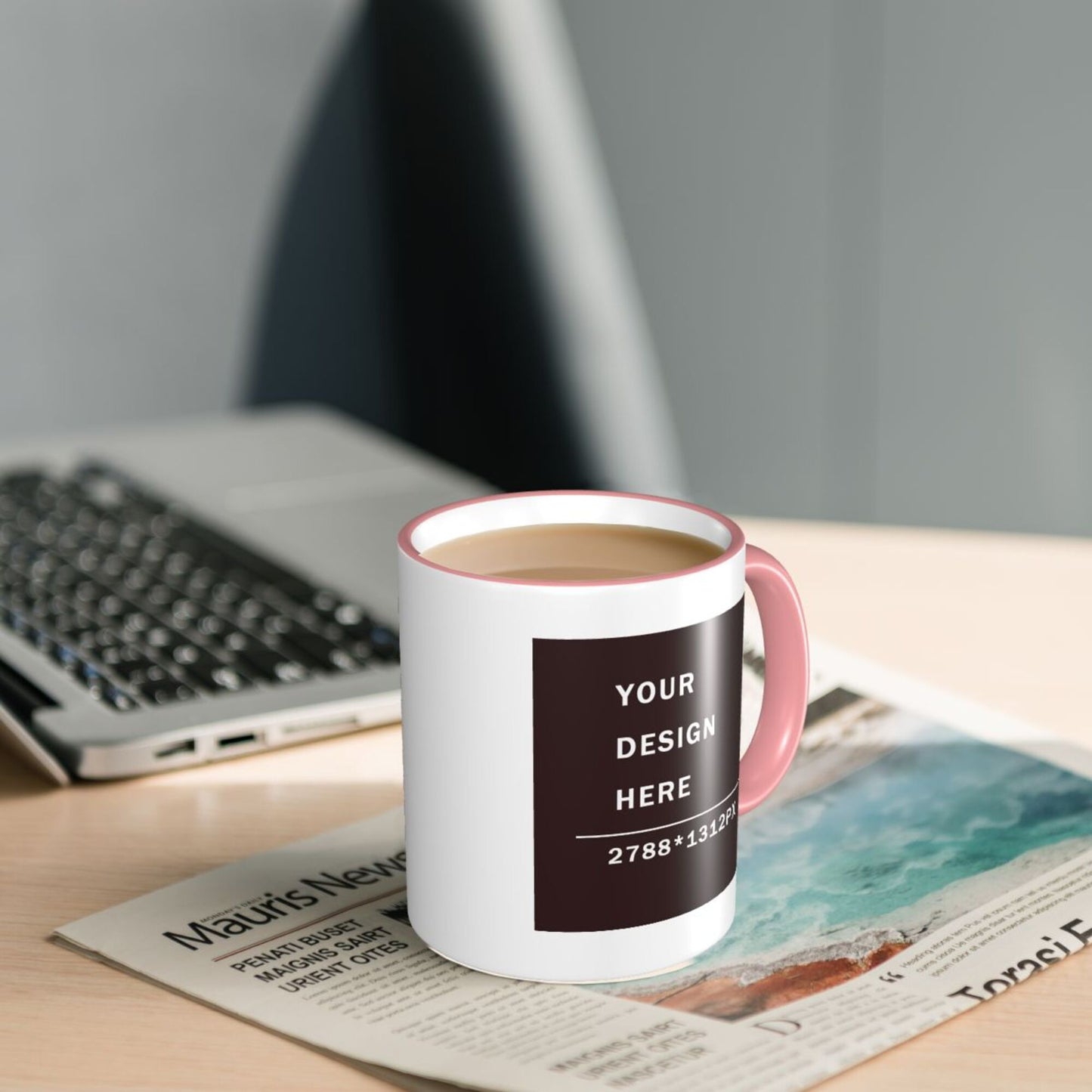 Design your Mug -Colored Edge Ceramic Mug-Two Side Printed