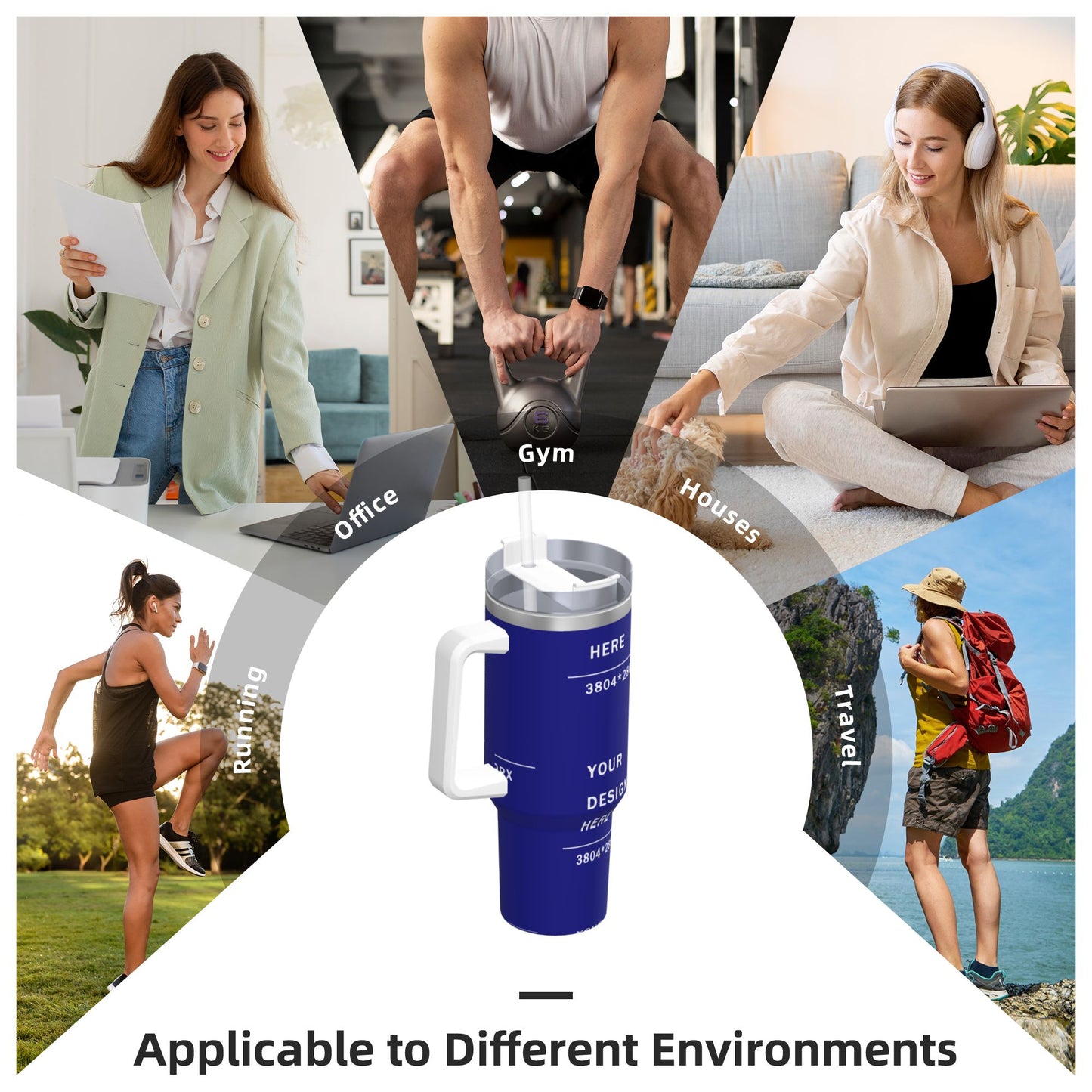 Design your Cup- 40OZ Ice Domination Cup With Handle