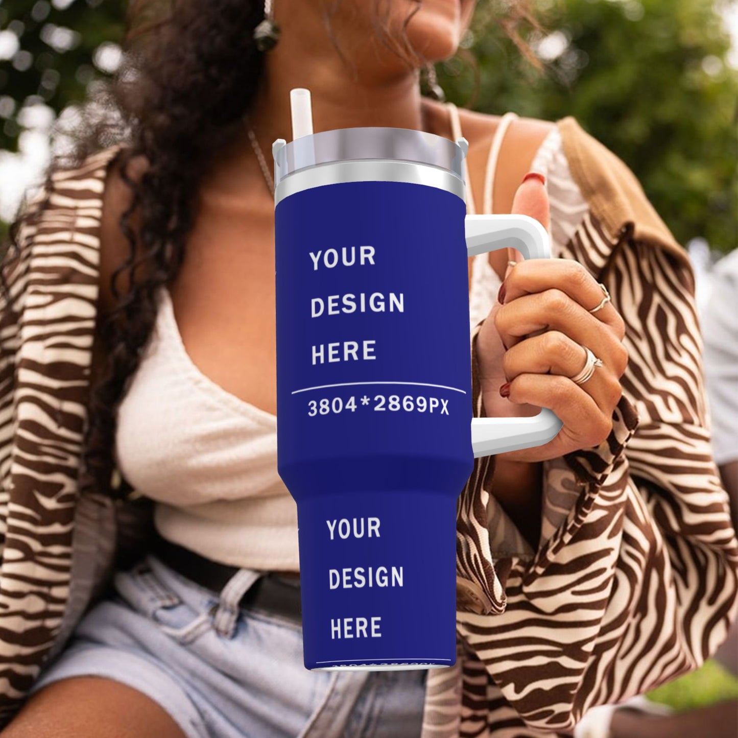 Design your Cup- 40OZ Ice Domination Cup With Handle