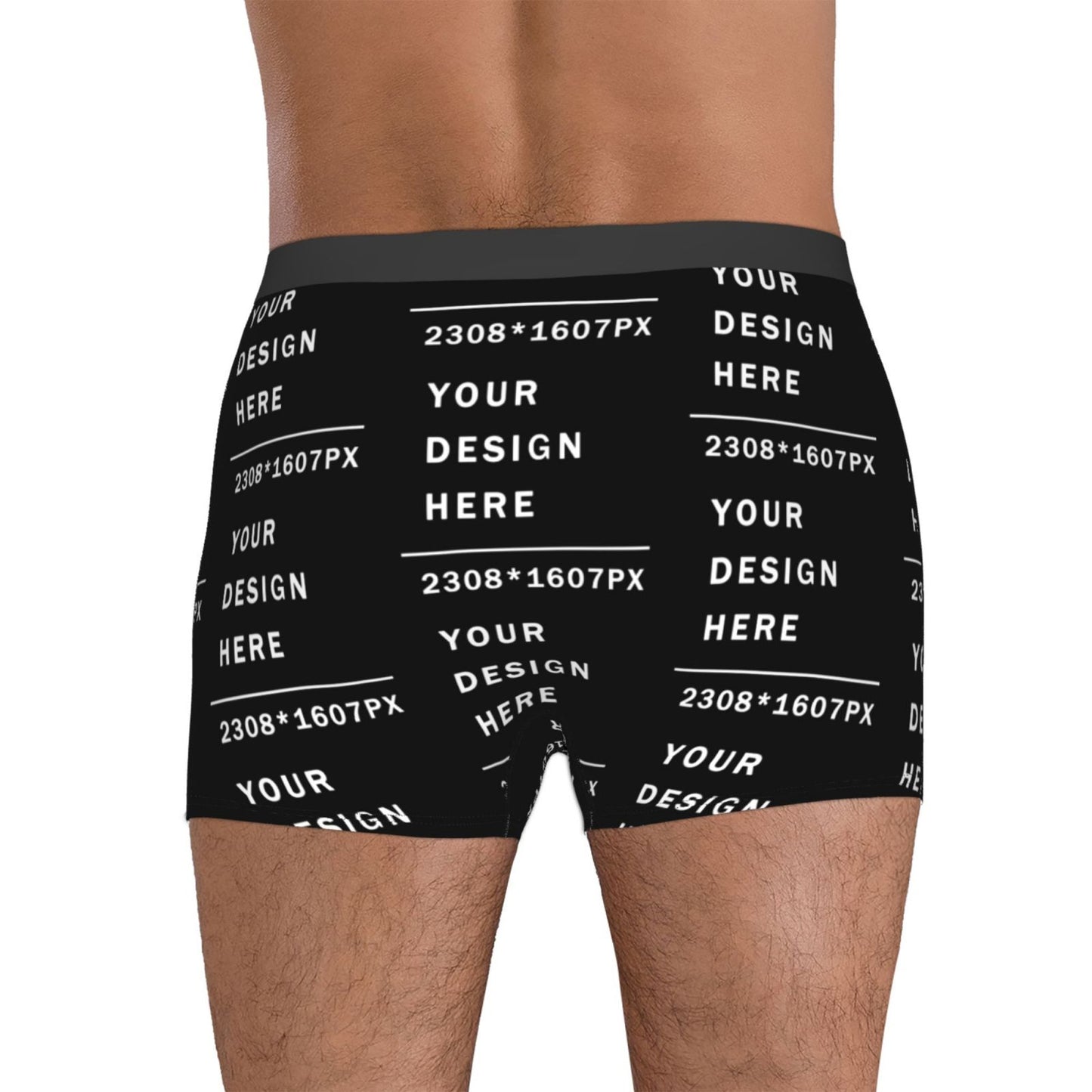 Custom Men's Boxer Briefs (Mutiple-sided printing)