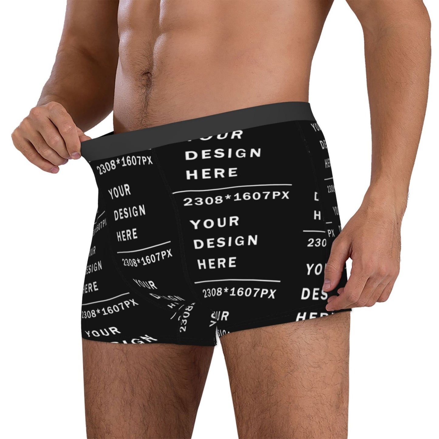 Custom Men's Boxer Briefs (Mutiple-sided printing)