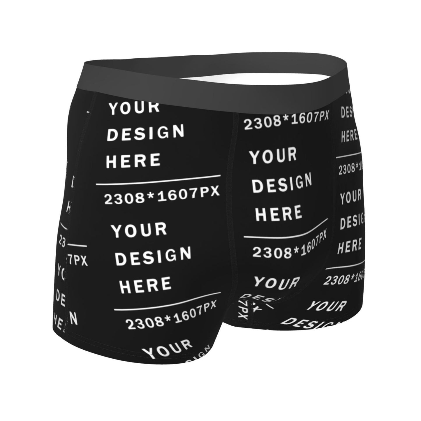 Custom Men's Boxer Briefs (Mutiple-sided printing)