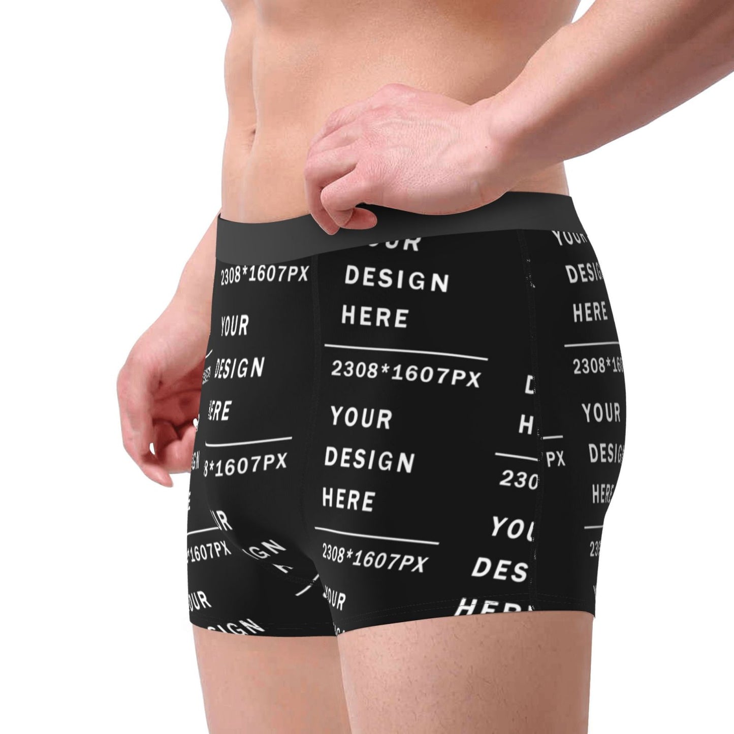 Custom Men's Boxer Briefs (Mutiple-sided printing)