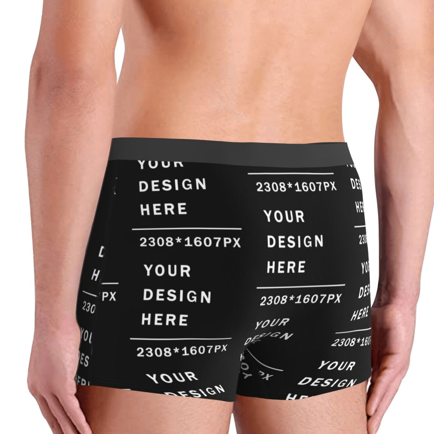 Custom Men's Boxer Briefs (Mutiple-sided printing)
