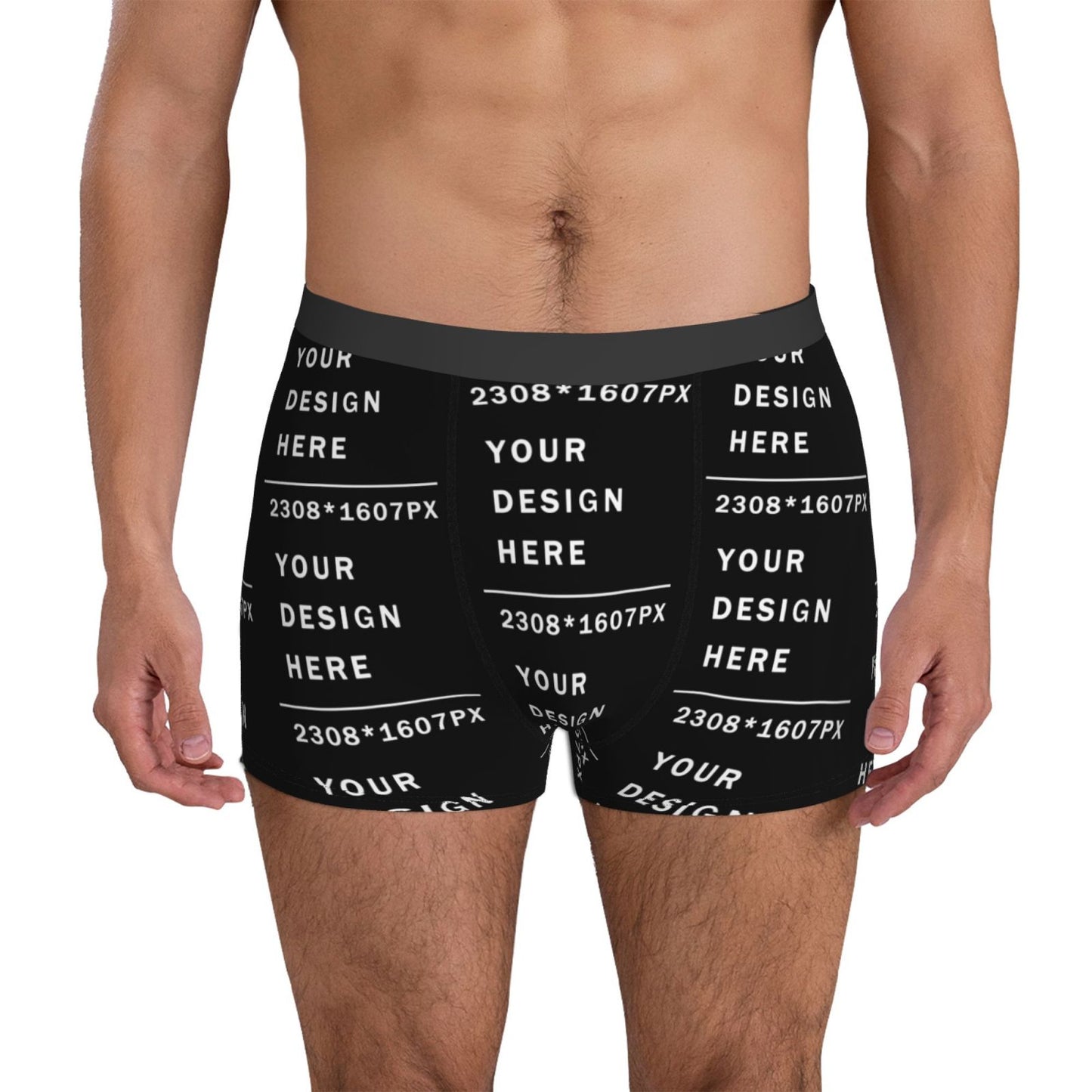 Custom Men's Boxer Briefs (Mutiple-sided printing)