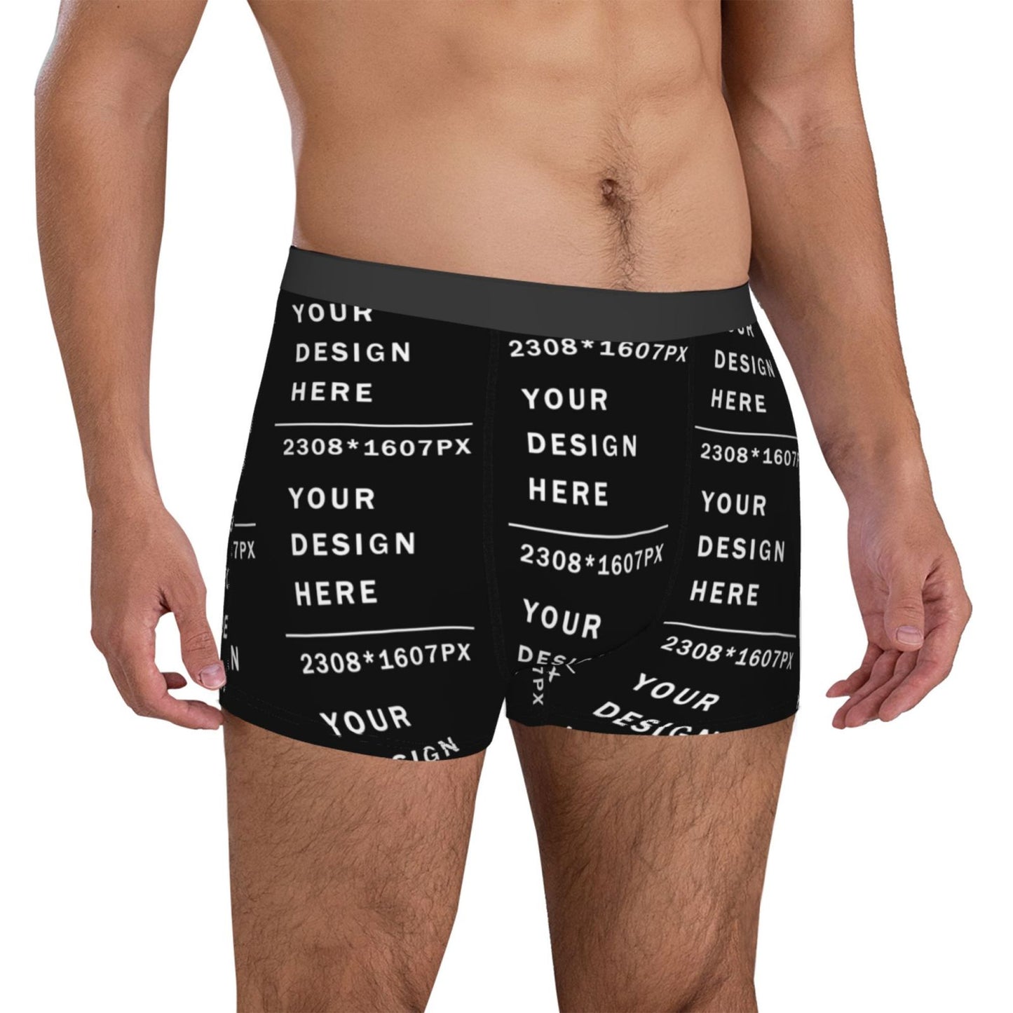 Custom Men's Boxer Briefs (Mutiple-sided printing)