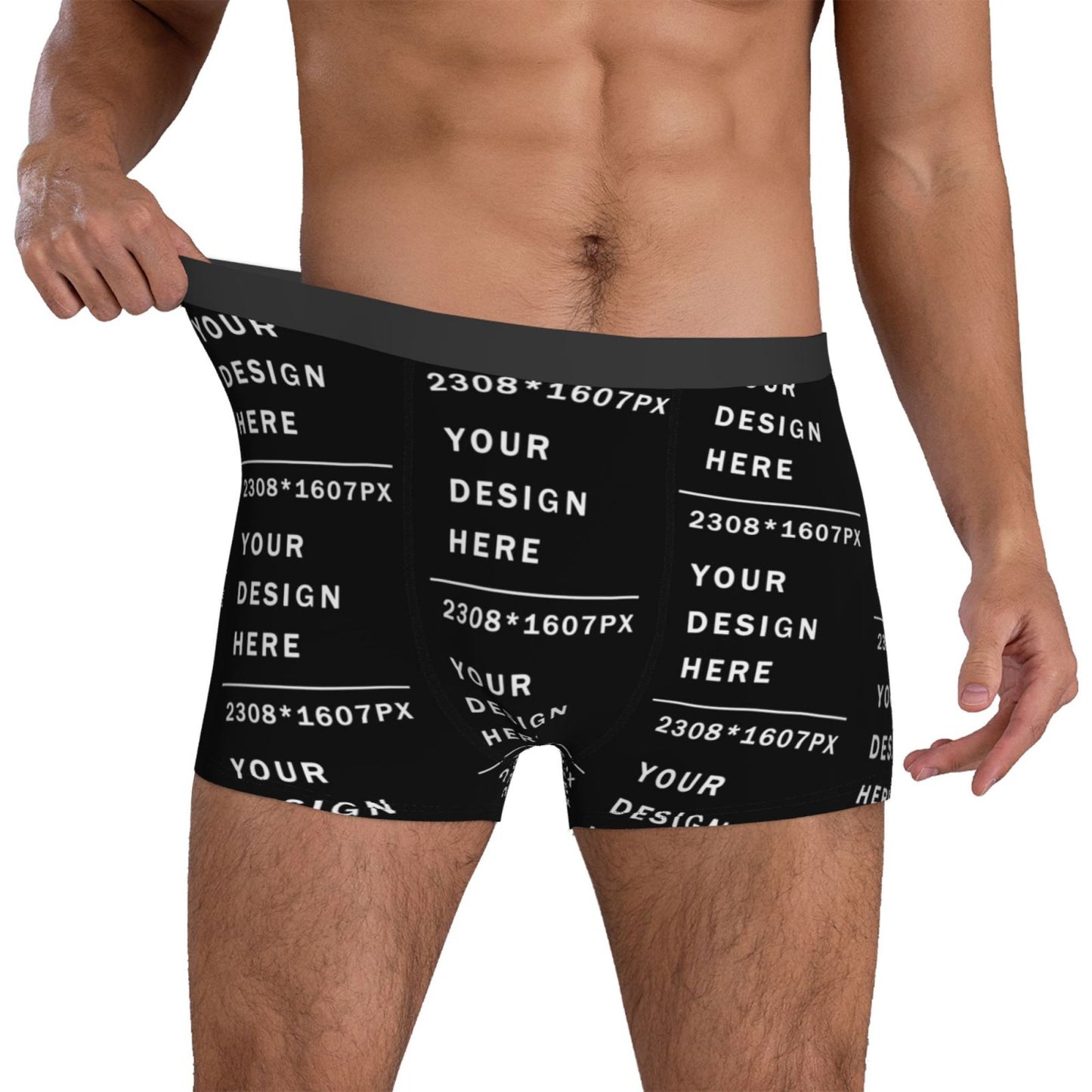 Custom Men's Boxer Briefs (Mutiple-sided printing)