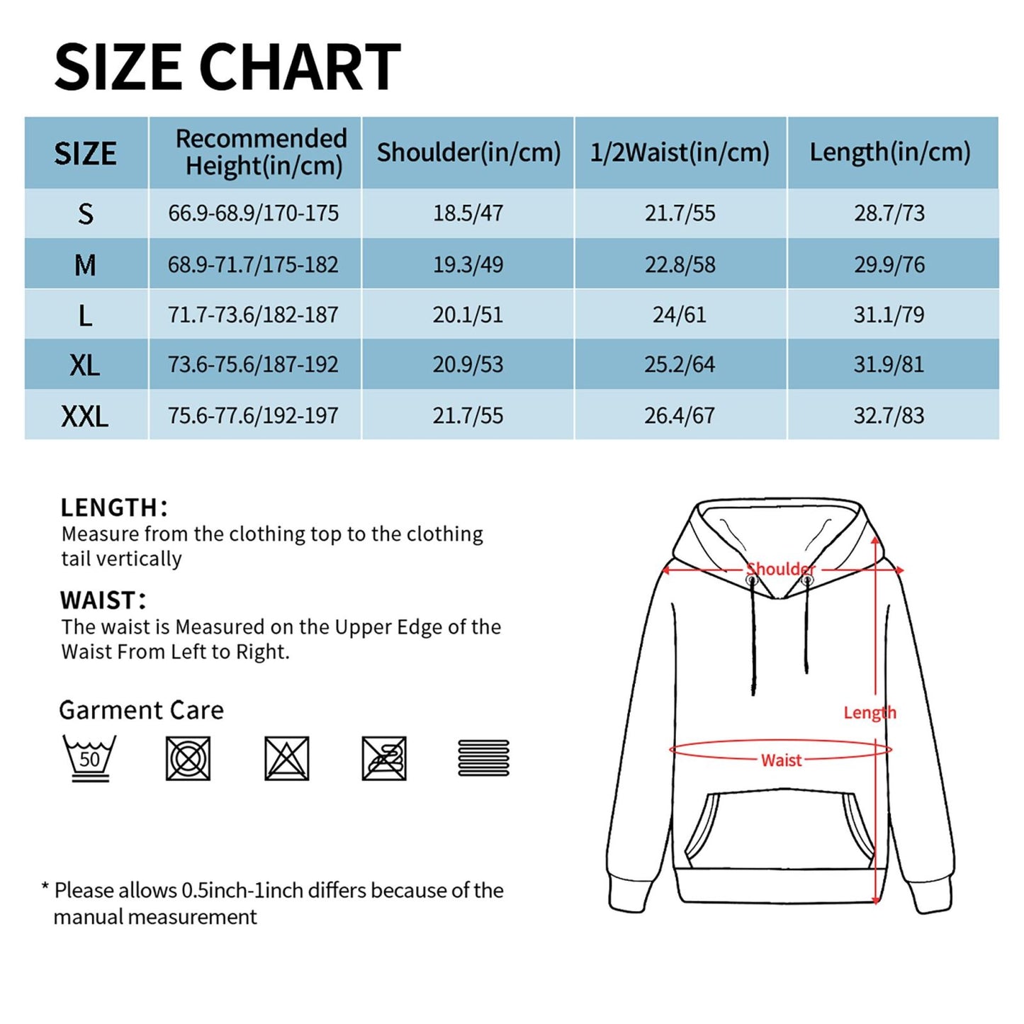 Custom Men's winter fleece hoodie (two-side printed)