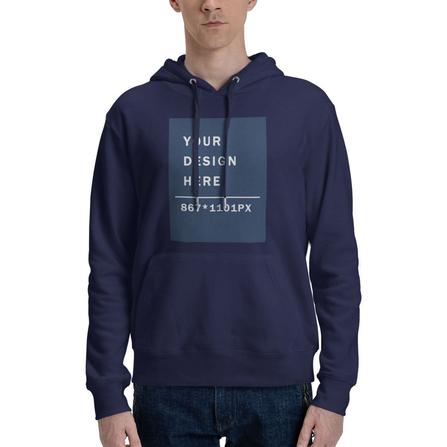 Custom Men's Pure warm Cotton fabic Hoodie