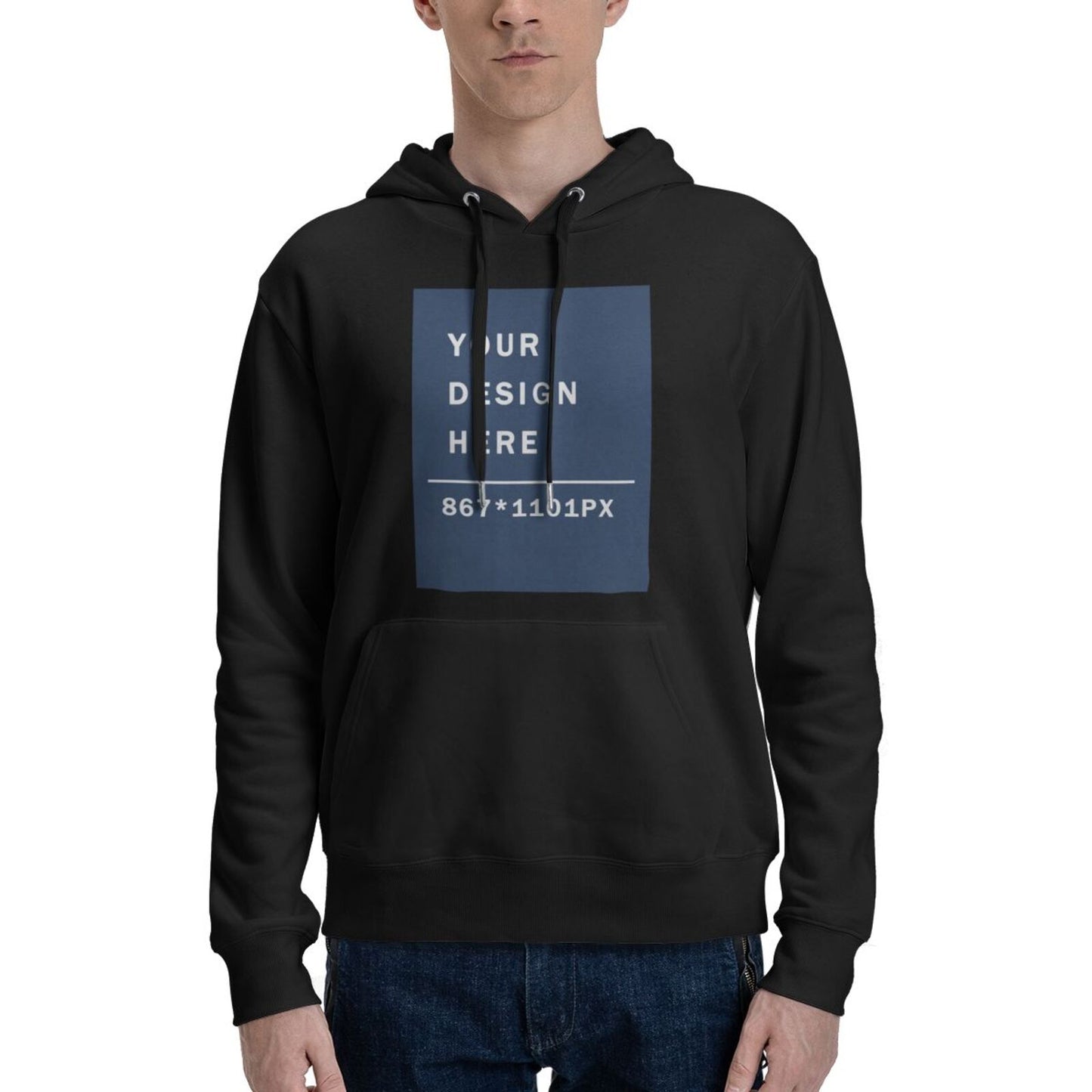 Custom Men's Pure warm Cotton fabic Hoodie