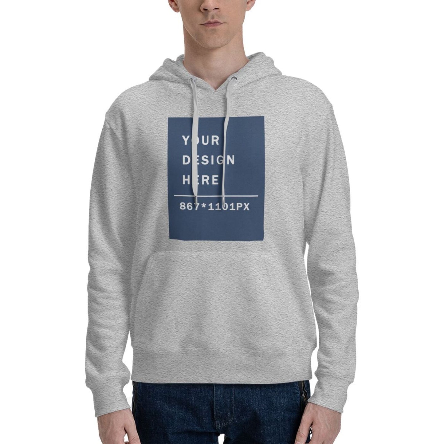 Custom Men's Pure warm Cotton fabic Hoodie