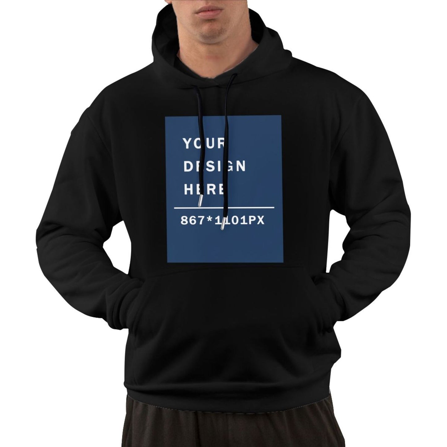 Custom Men's Pure warm Cotton fabic Hoodie