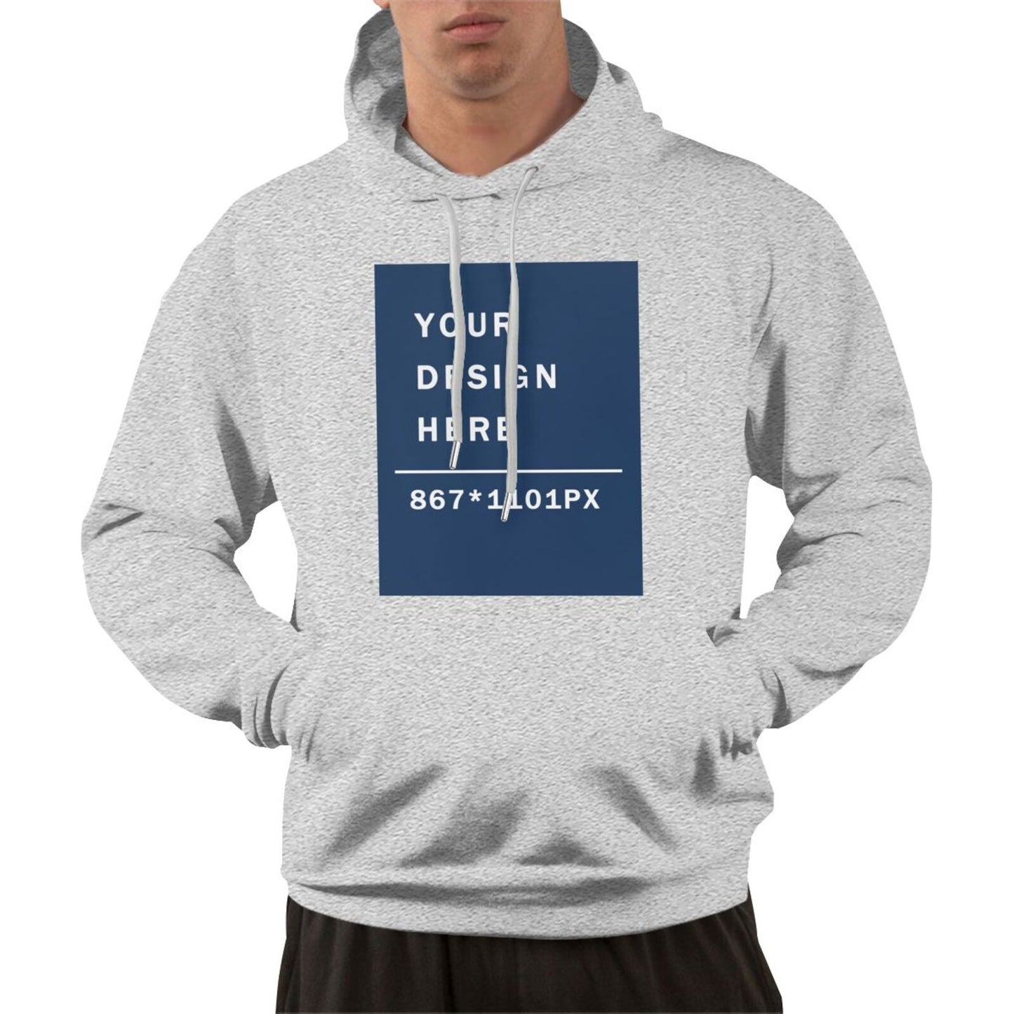 Custom Men's Pure warm Cotton fabic Hoodie