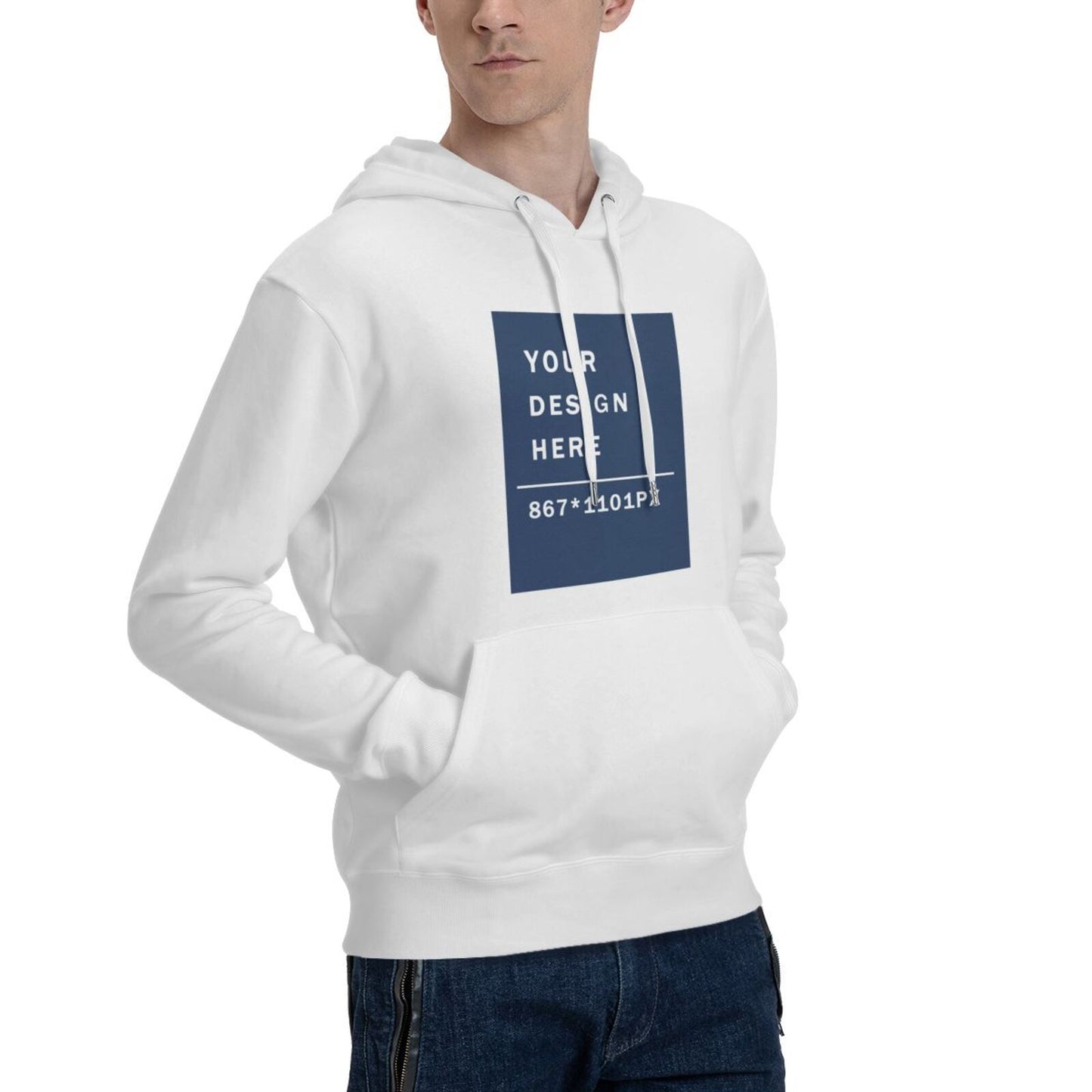 Custom Men's Pure warm Cotton fabic Hoodie