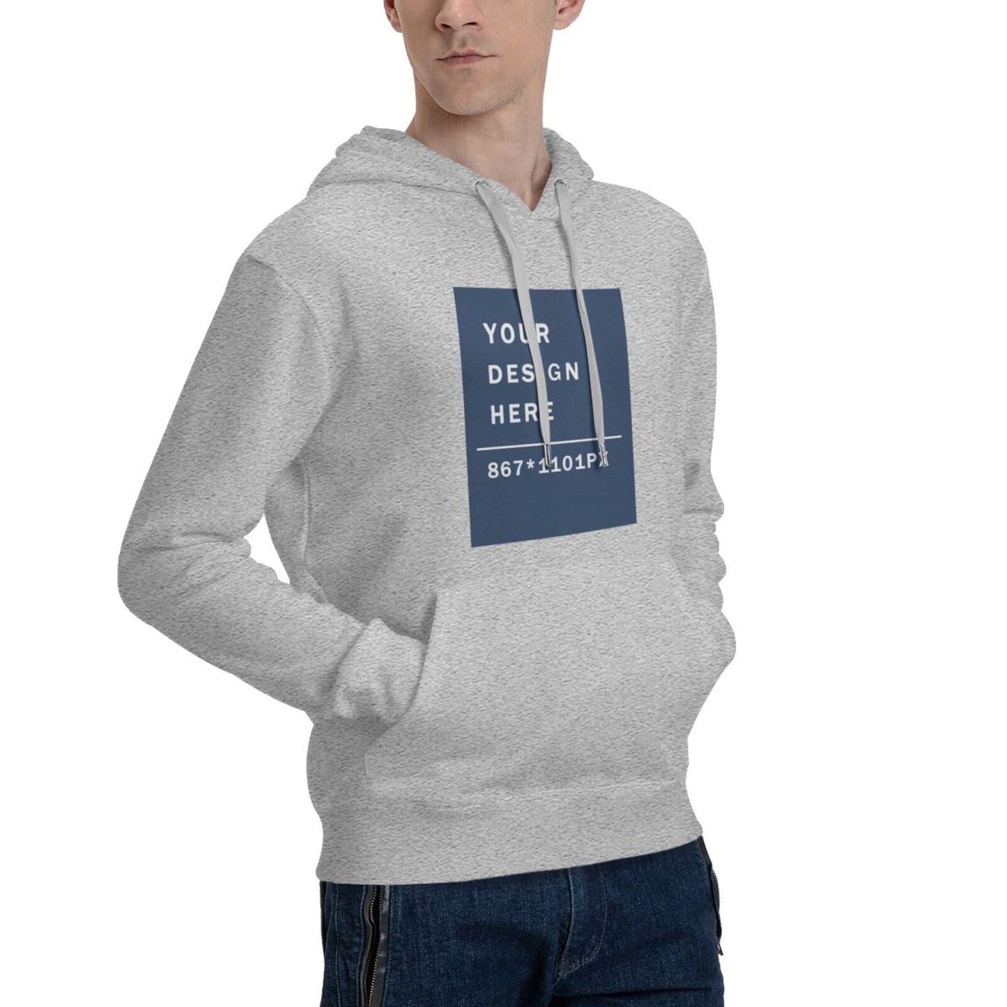 Custom Men's Pure warm Cotton fabic Hoodie