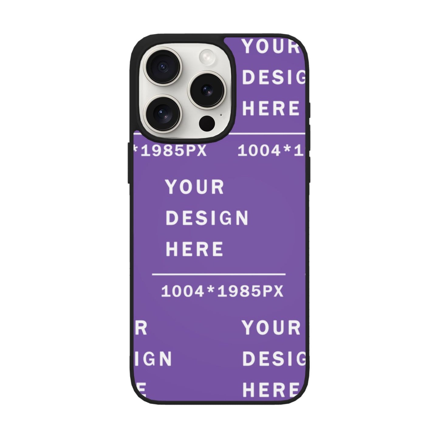 Customized Iphone 15 Soft Glass Case(three cameras)