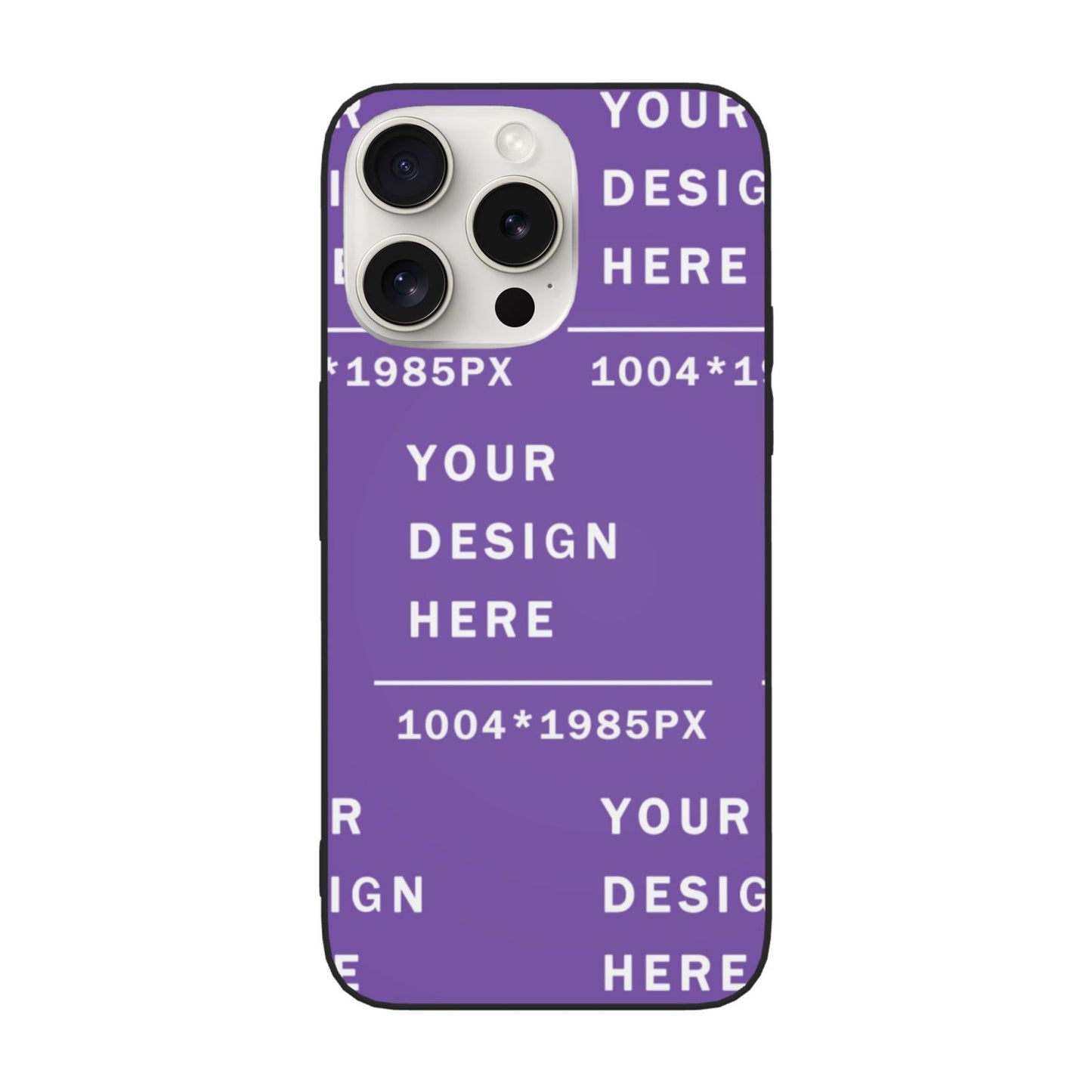 Customized Iphone 15 Soft Glass Case(three cameras)