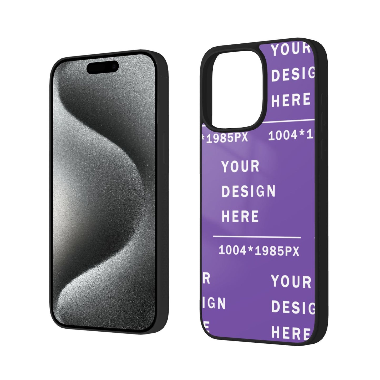Customized Iphone 15 Soft Glass Case(three cameras)