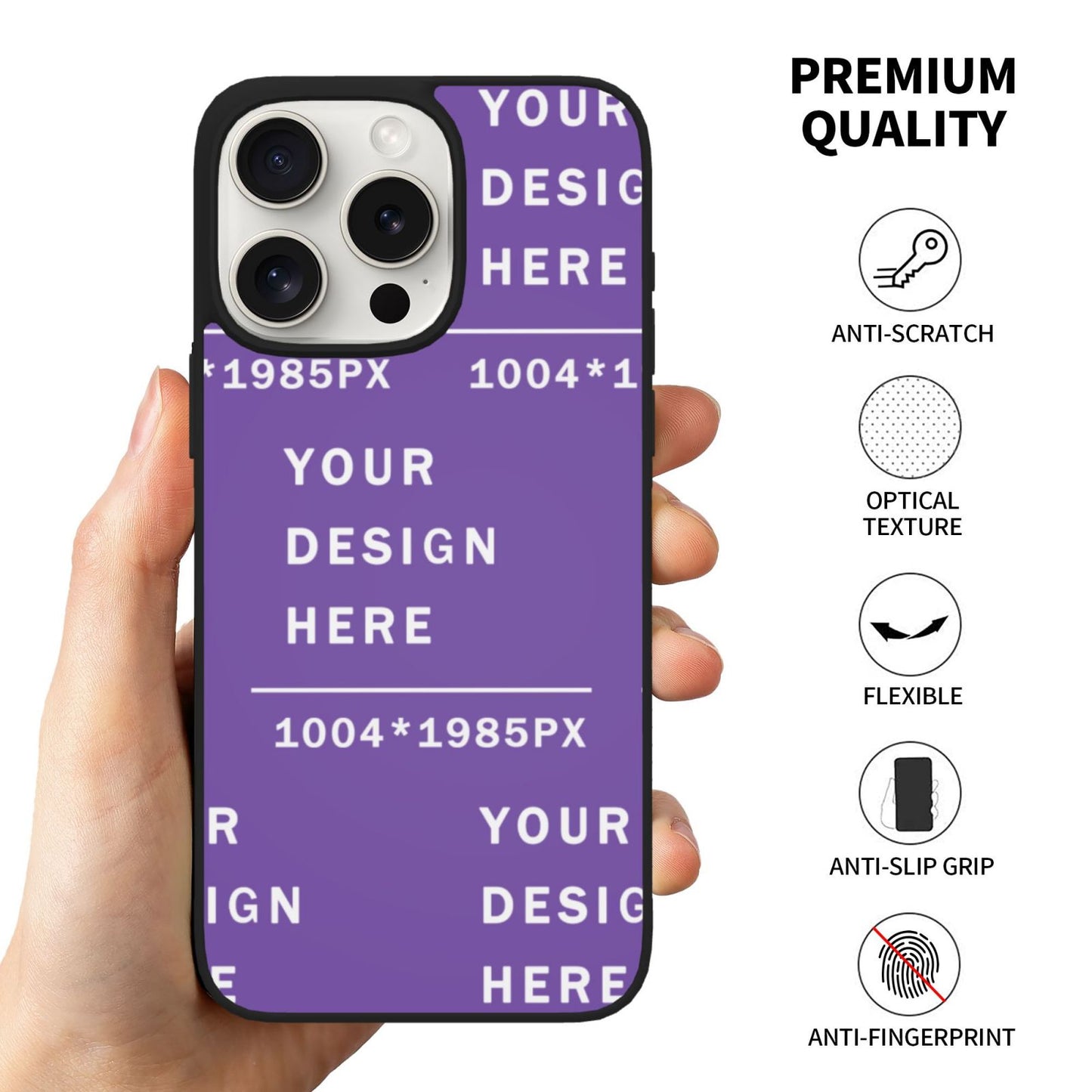 Customized Iphone 15 Soft Glass Case(three cameras)