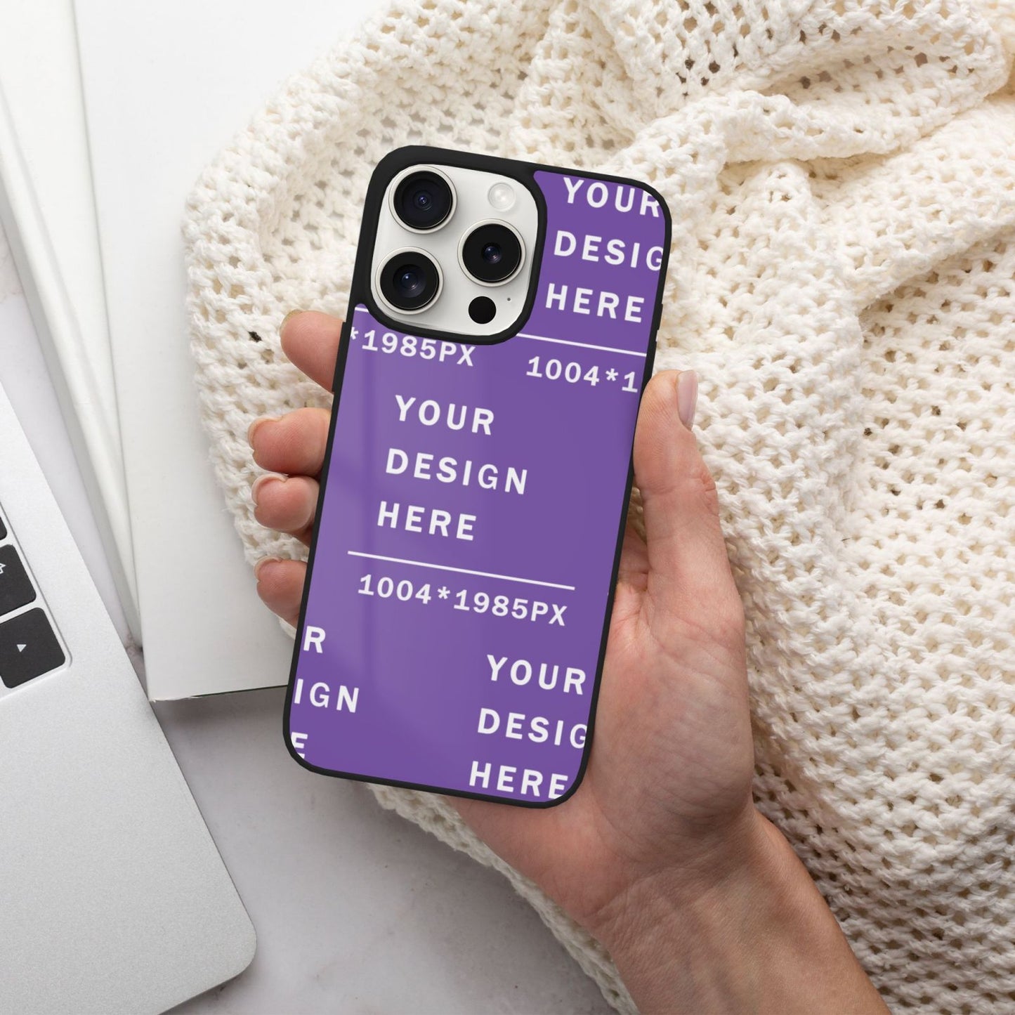 Customized Iphone 15 Soft Glass Case(three cameras)