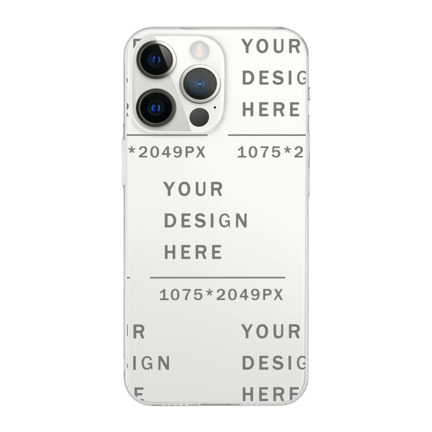 Customized Iphone 14 Transparent Case (Three cameras)