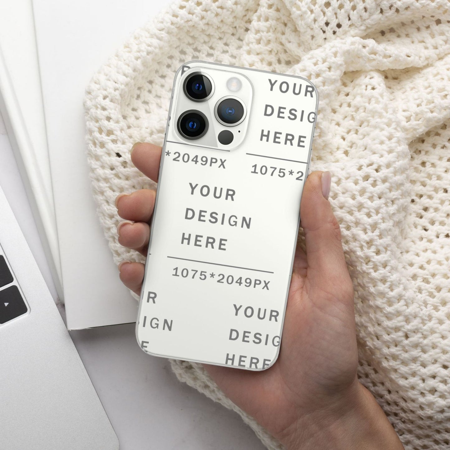 Customized Iphone 14 Transparent Case (Three cameras)