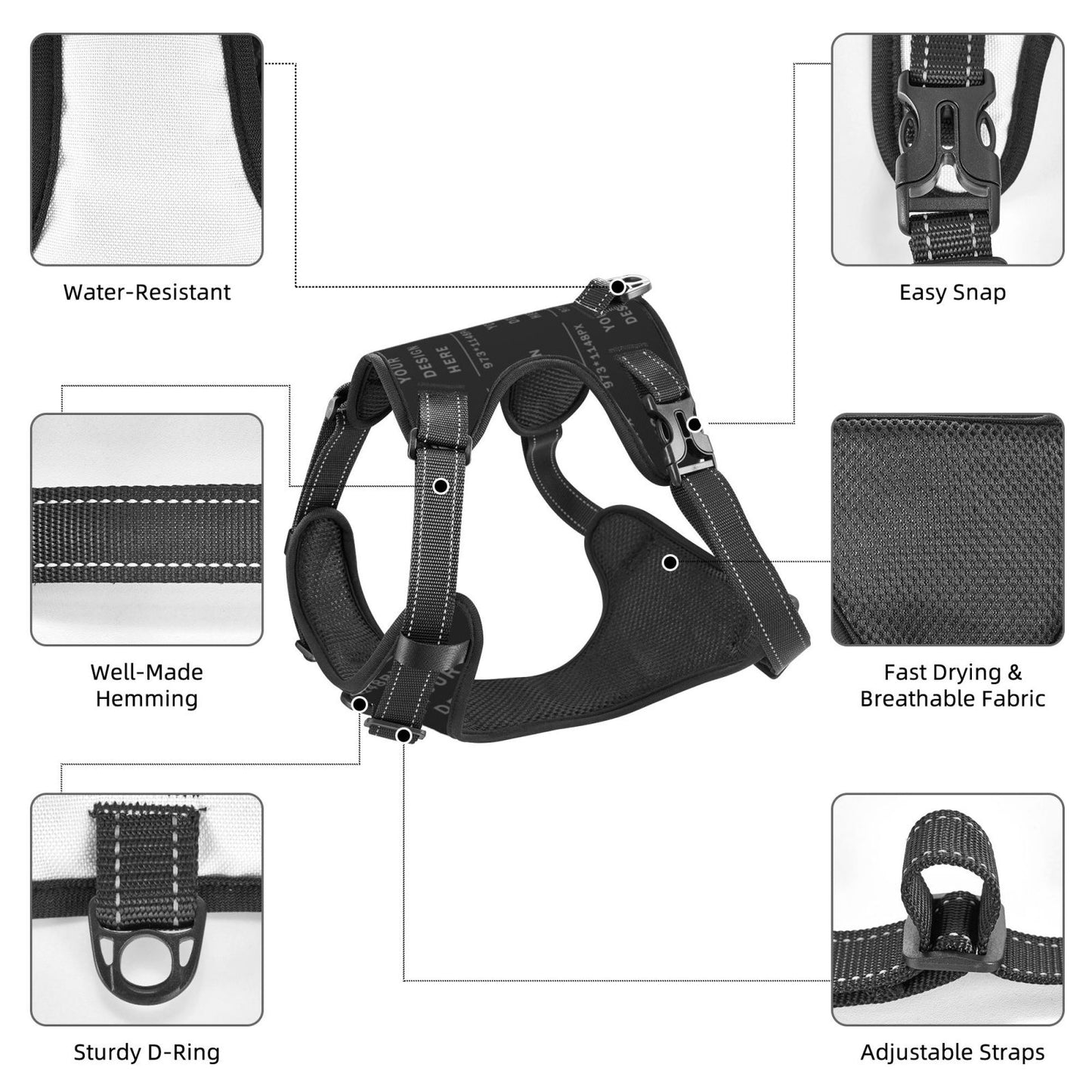 Customized Harness vest for your Dogs