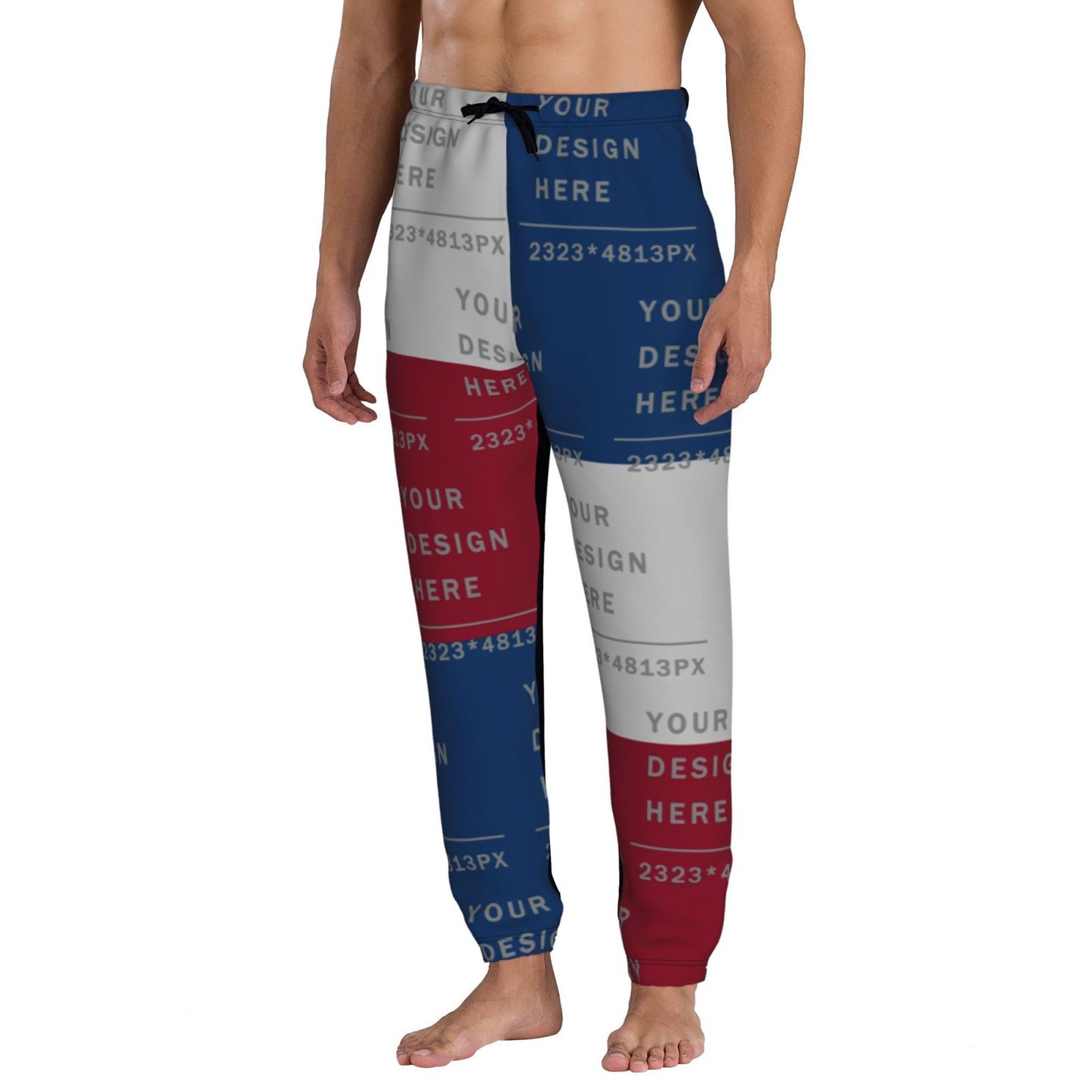 Custom Men's Color-blocked sweatpants