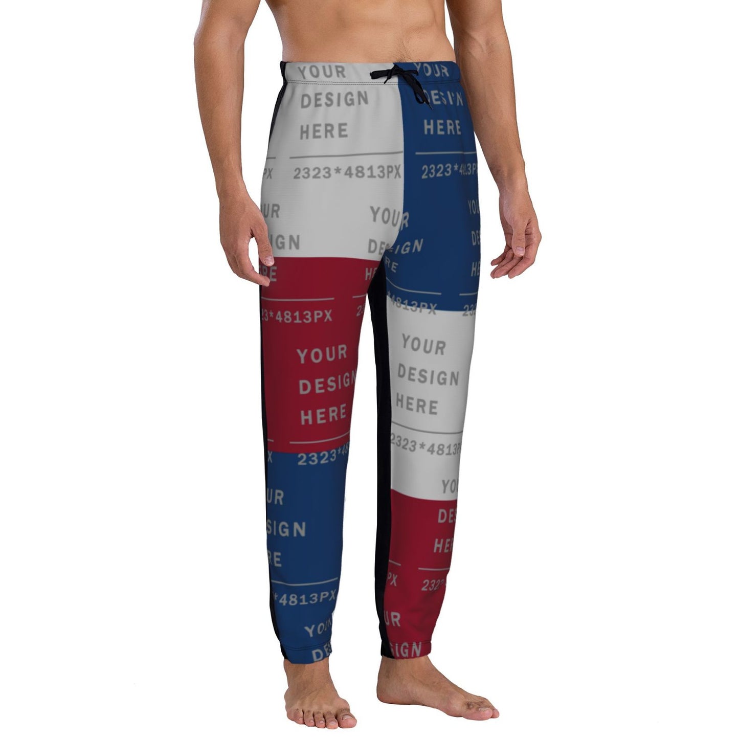 Custom Men's Color-blocked sweatpants