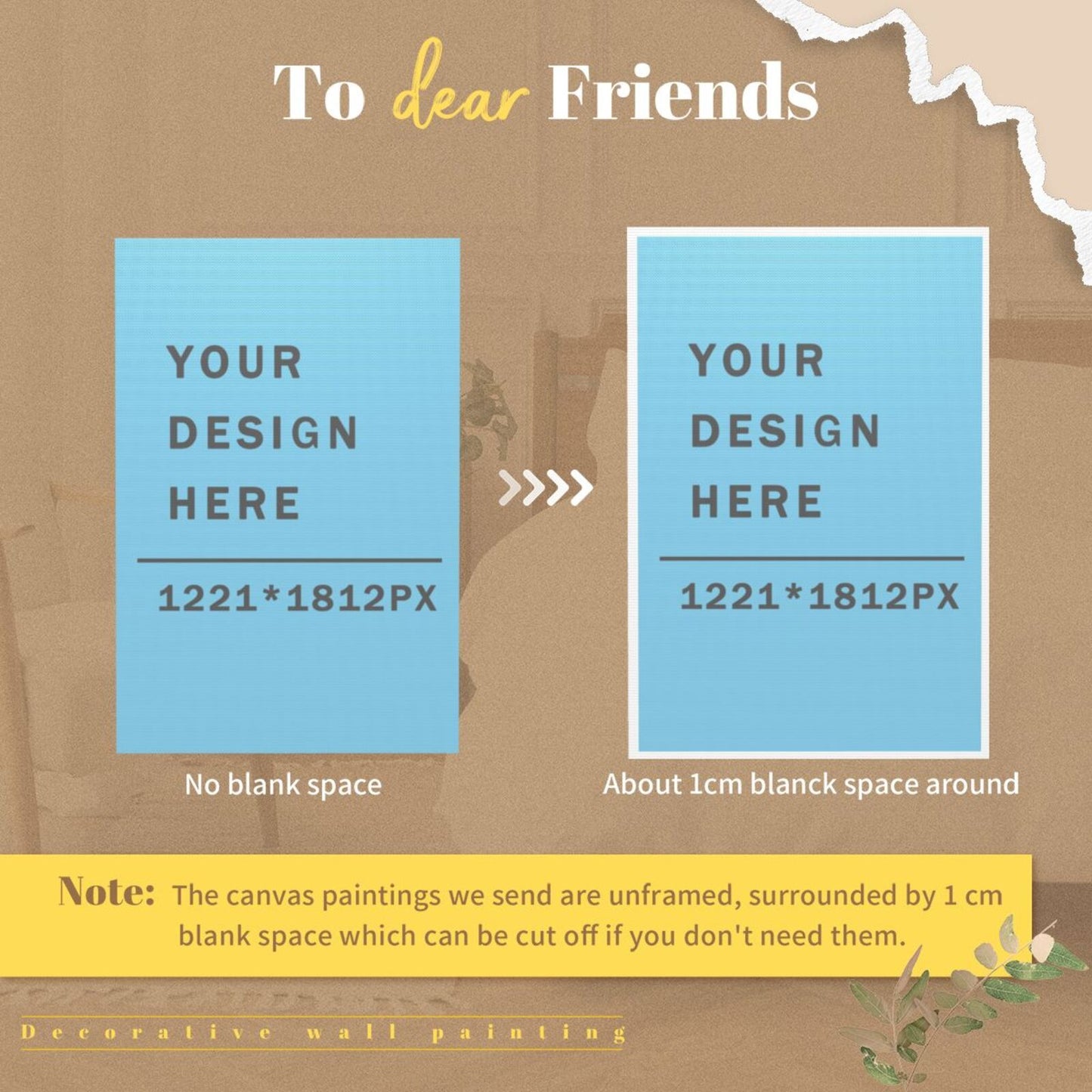 Canvas Decorated Poster 2:3 —POD